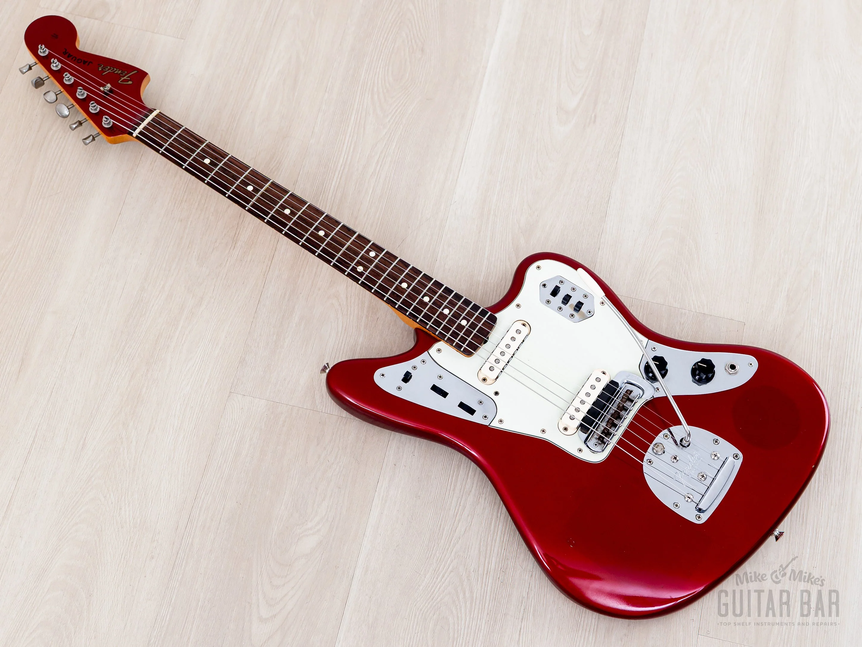 2000 Fender American Vintage '62 Jaguar Yamano, Candy Apple Red w/ Matching Headstock, Case & Tags - Image 12