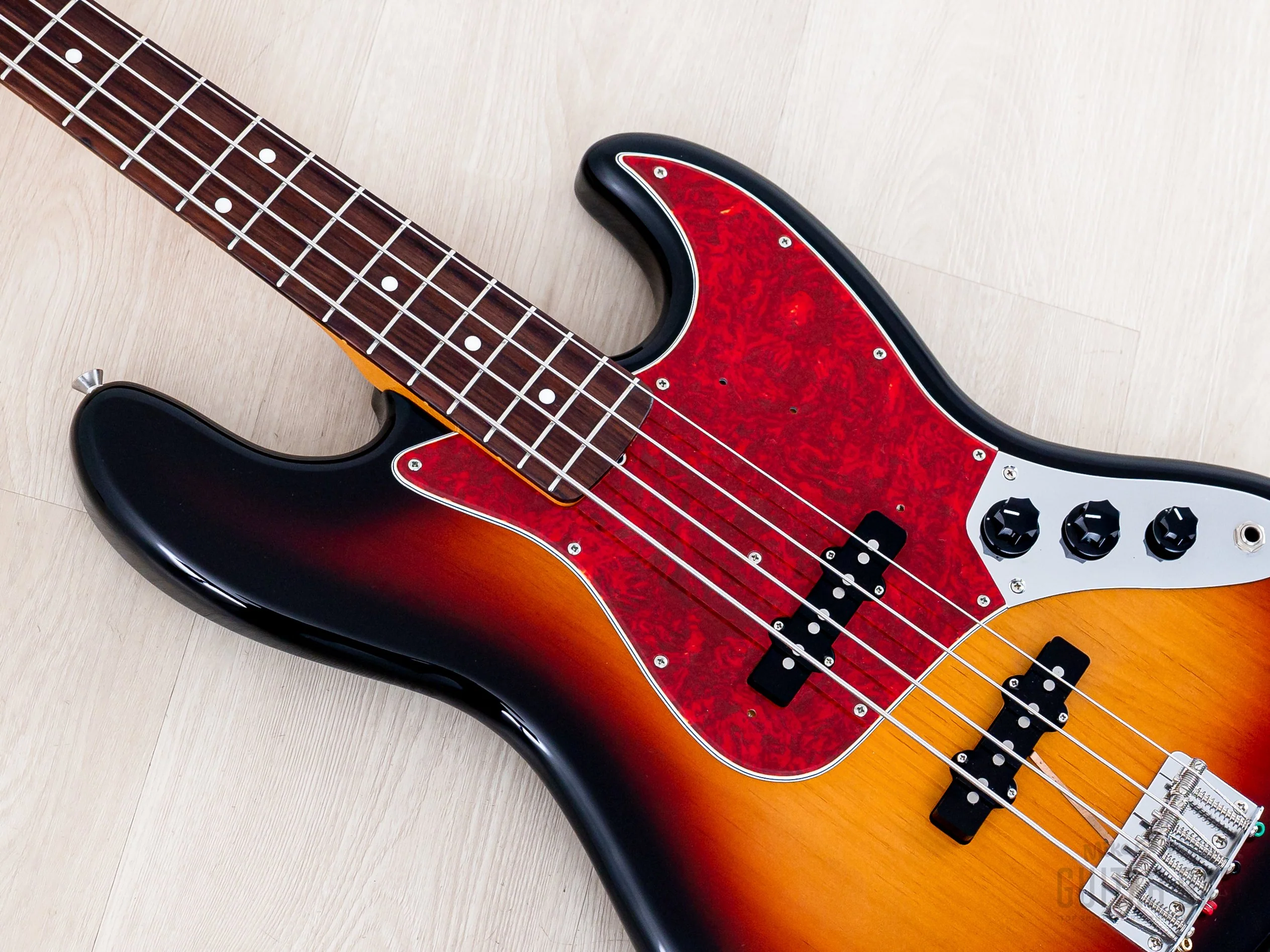 2000 Fender Jazz Bass ‘62 Vintage Reissue JB62-75US Sunburst, Near-Mint w/ USA Pickups & Hangtag, Japan CIJ - Image 7