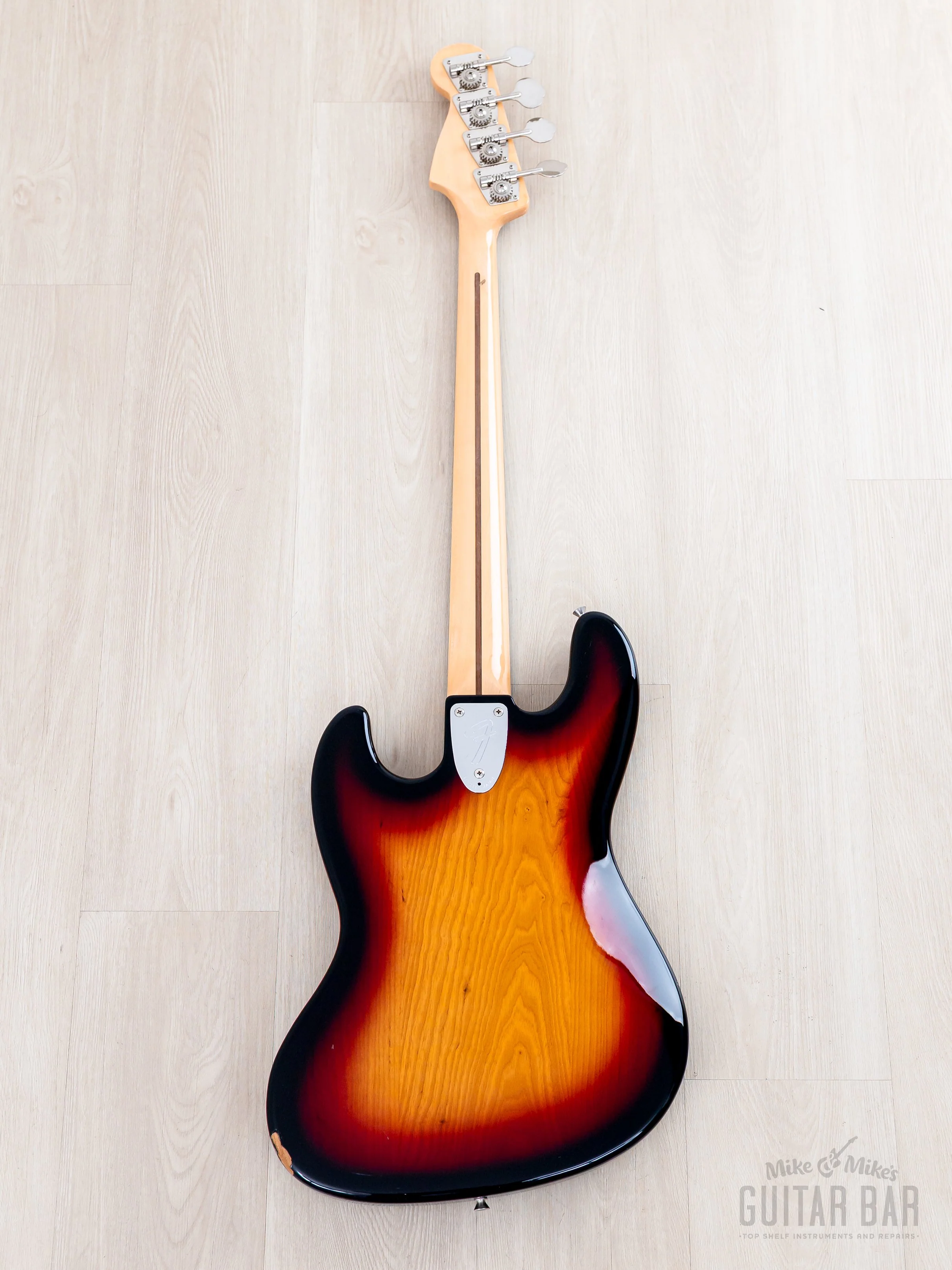 2000 Fender Jazz Bass ‘75 Vintage Reissue JB75-90US Sunburst Ash, Japan CIJ - Image 3