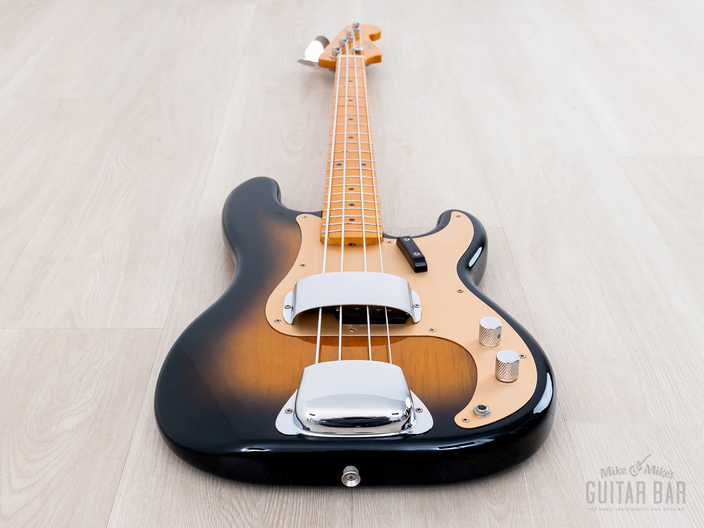 2000 Fender Precision Bass '57 Vintage Reissue PB57-70US Suburst Gold Guard w/ USA Pickup, Japan CIJ - Image 11