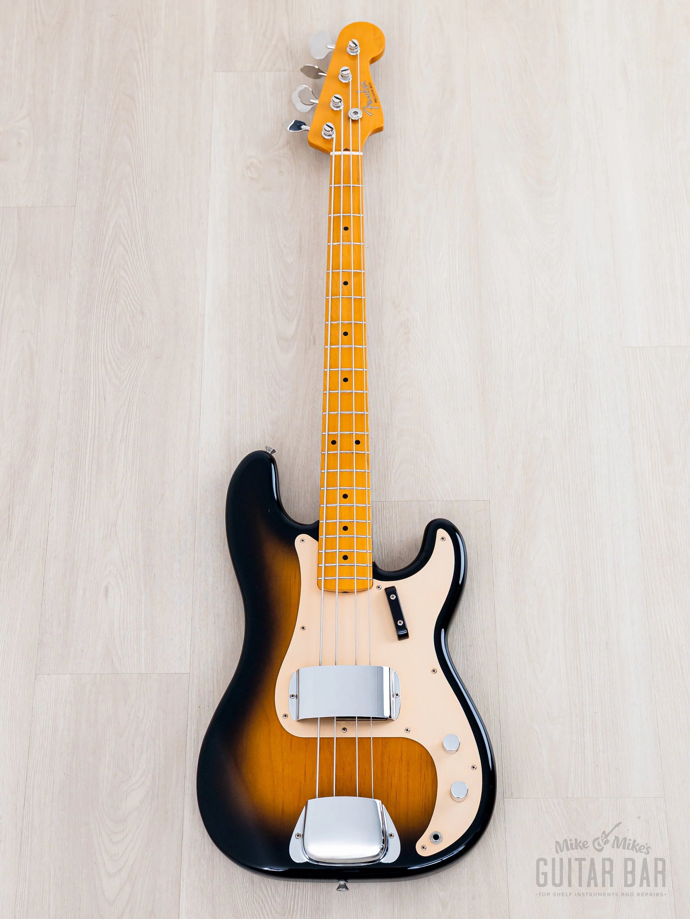 2000 Fender Precision Bass '57 Vintage Reissue PB57-70US Suburst Gold Guard w/ USA Pickup, Japan CIJ - Image 2