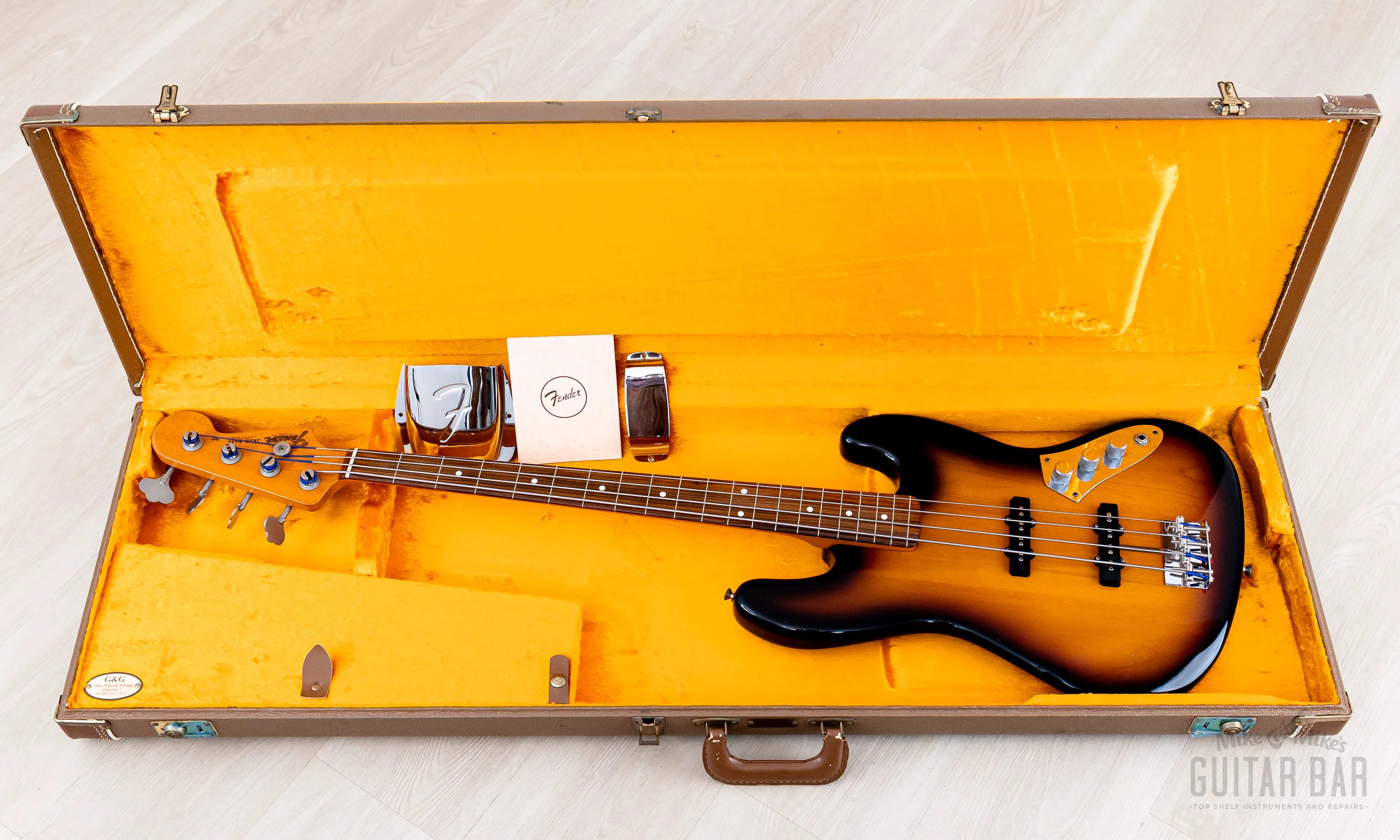 2000 Fender USA Artist Series Jaco Pastorius Fretless Jazz Bass Sunburst w/ Case - Image 23