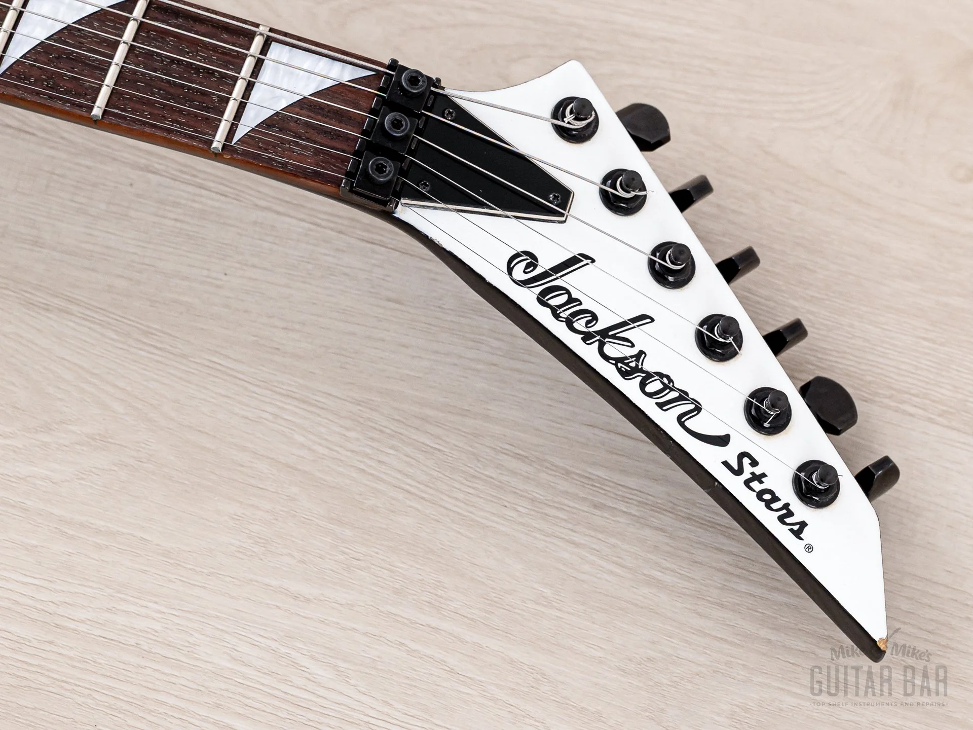 2000 Jackson Stars Randy Rhoads RR-J2 White Neck Through Flying V w/ Seymour Duncan - Image 4