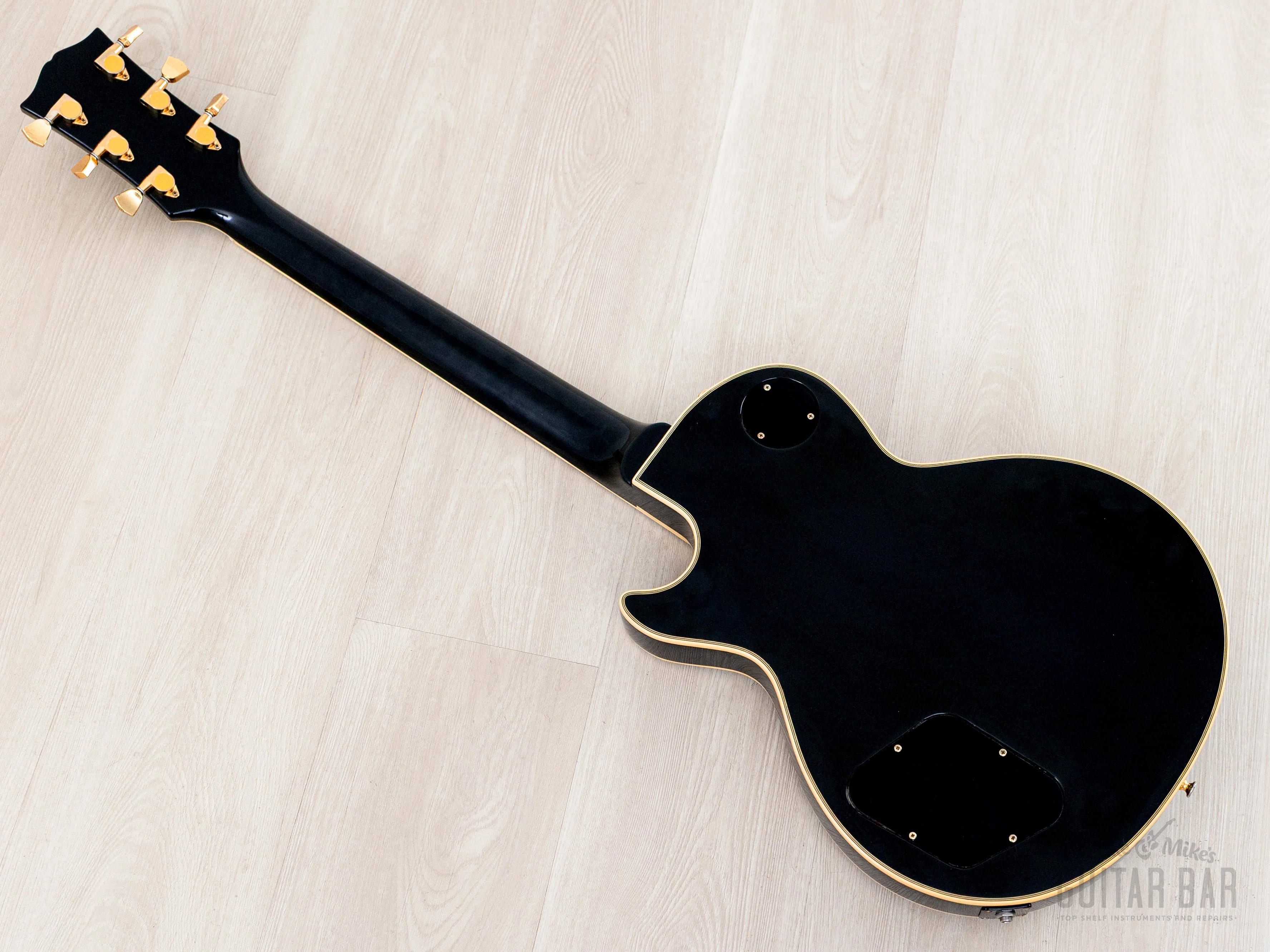 2000s Edwards by ESP E-LP-98LTC Custom Black Beauty, Ebony Nitro Lacquer w/ USA Seymour Duncans, Japan - Image 12
