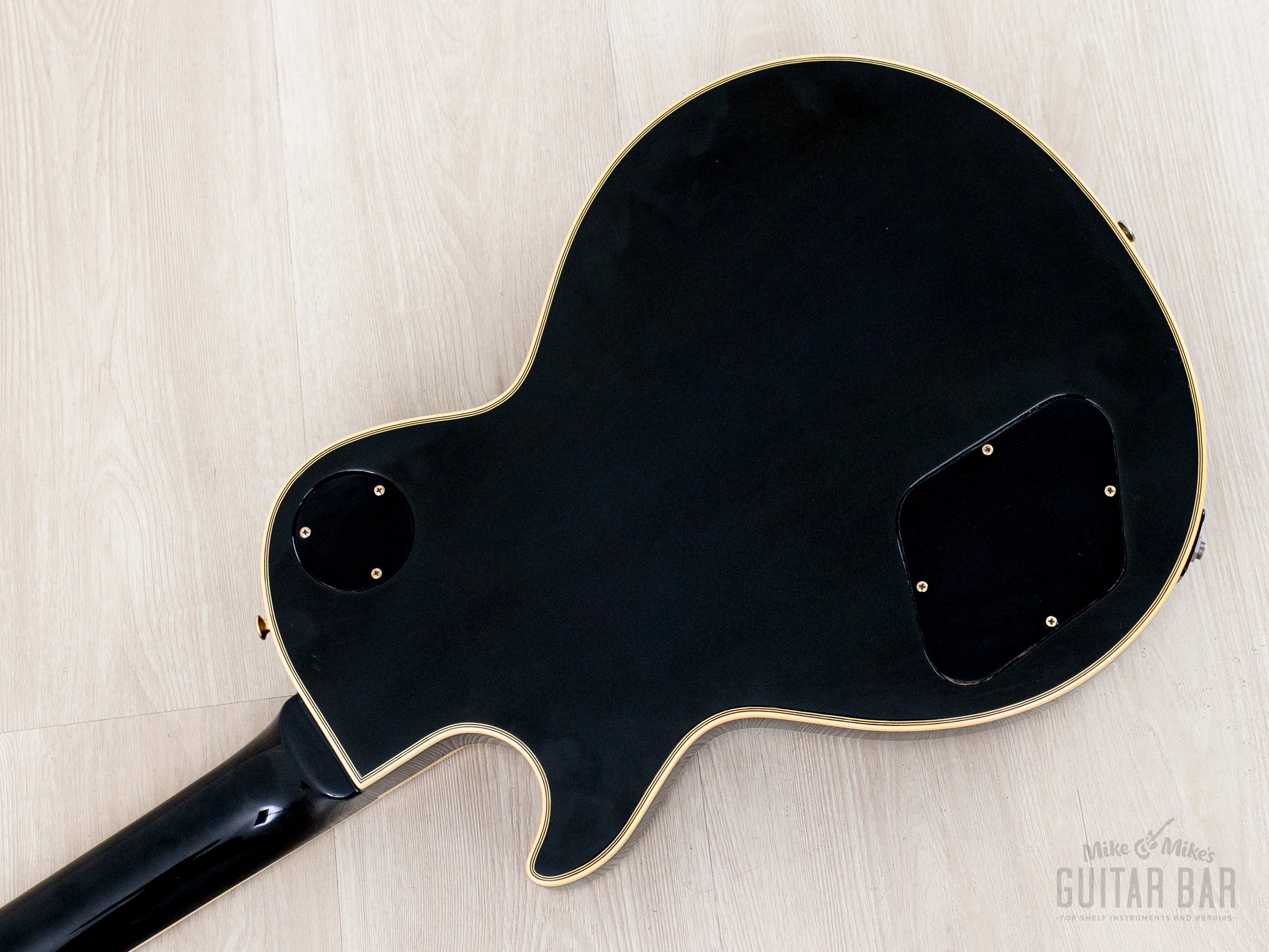 2000s Edwards by ESP E-LP-98LTC Custom Black Beauty, Ebony Nitro Lacquer w/ USA Seymour Duncans, Japan - Image 14