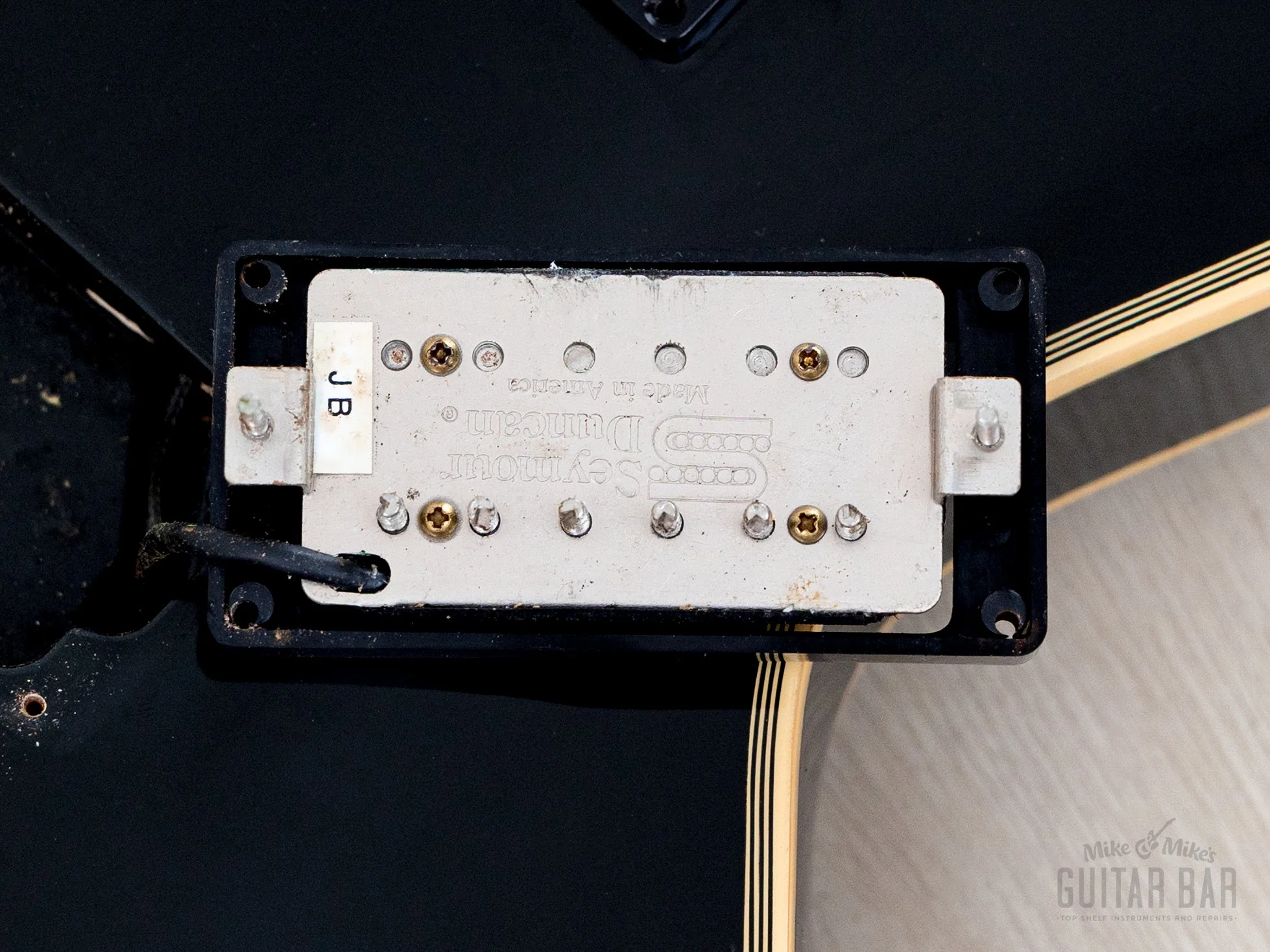 2000s Edwards by ESP E-LP-98LTC Custom Black Beauty, Ebony Nitro Lacquer w/ USA Seymour Duncans, Japan - Image 19