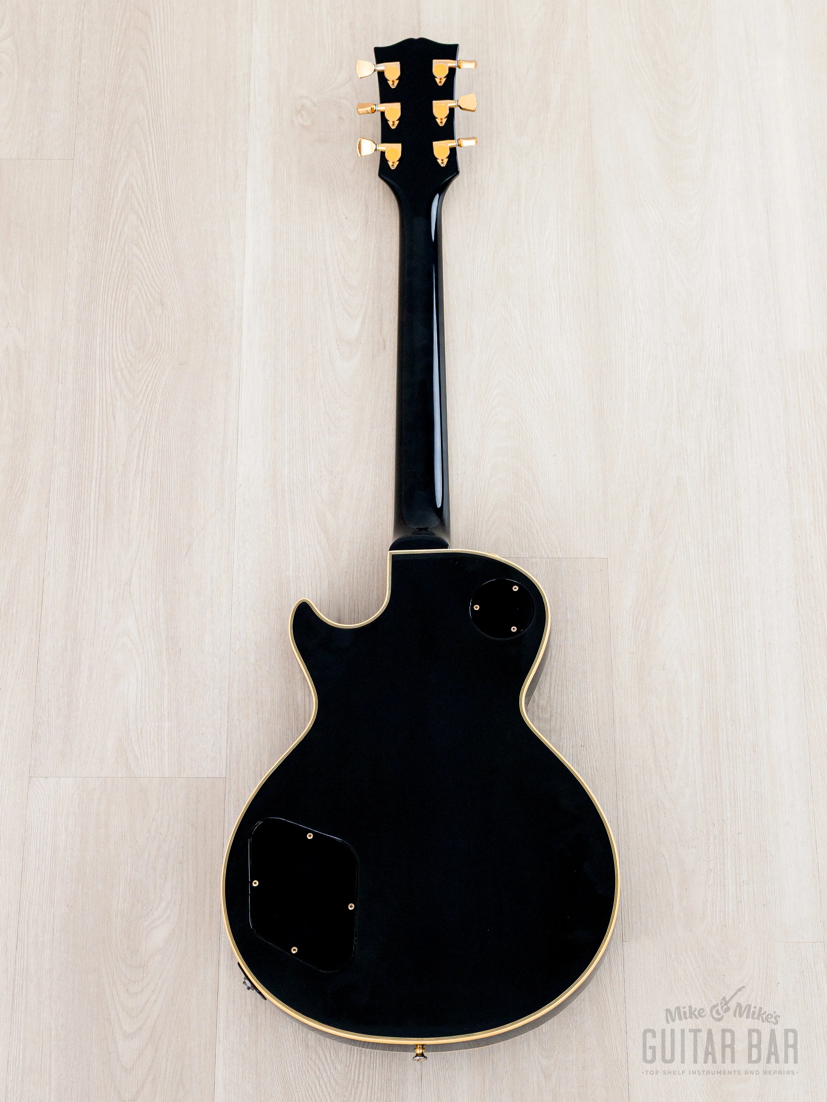 2000s Edwards by ESP E-LP-98LTC Custom Black Beauty, Ebony Nitro Lacquer w/ USA Seymour Duncans, Japan - Image 3