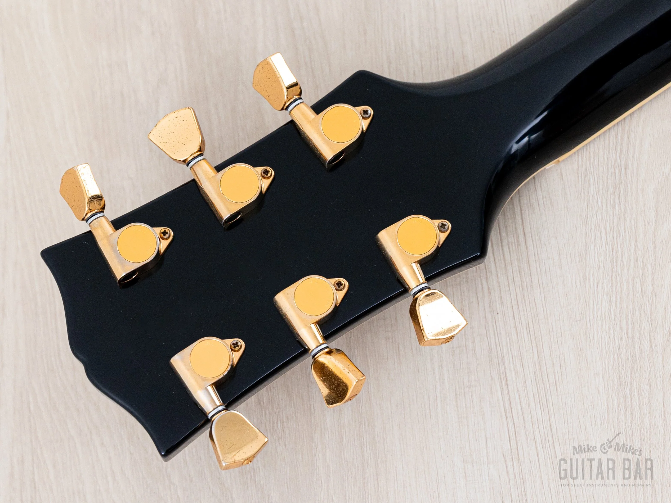 2000s Edwards by ESP E-LP-98LTC Custom Black Beauty, Ebony Nitro Lacquer w/ USA Seymour Duncans, Japan - Image 5