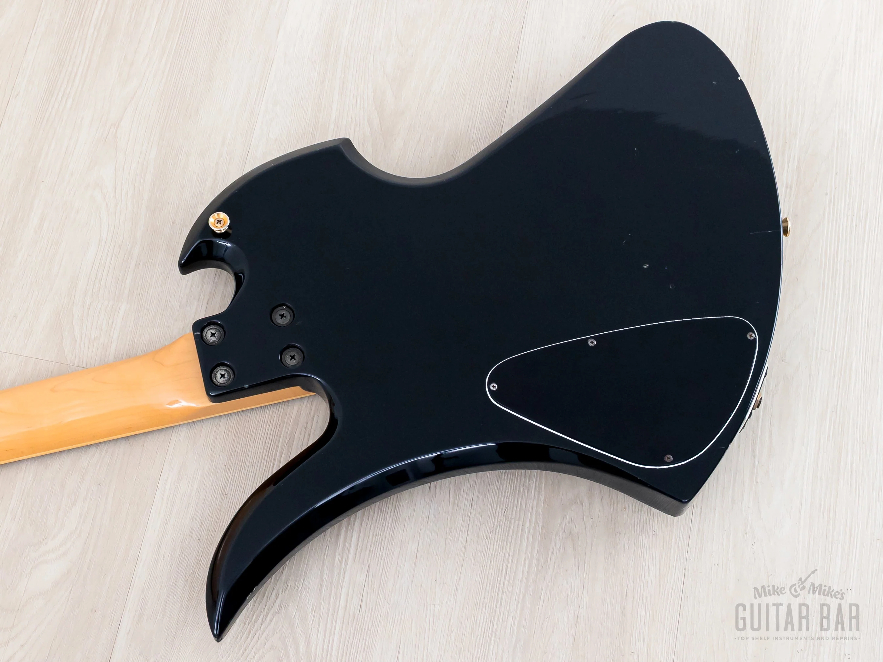 2000s Fernandes Mockingbird Hide Signature MG-120X, Graphic on Black, Japan - Image 14