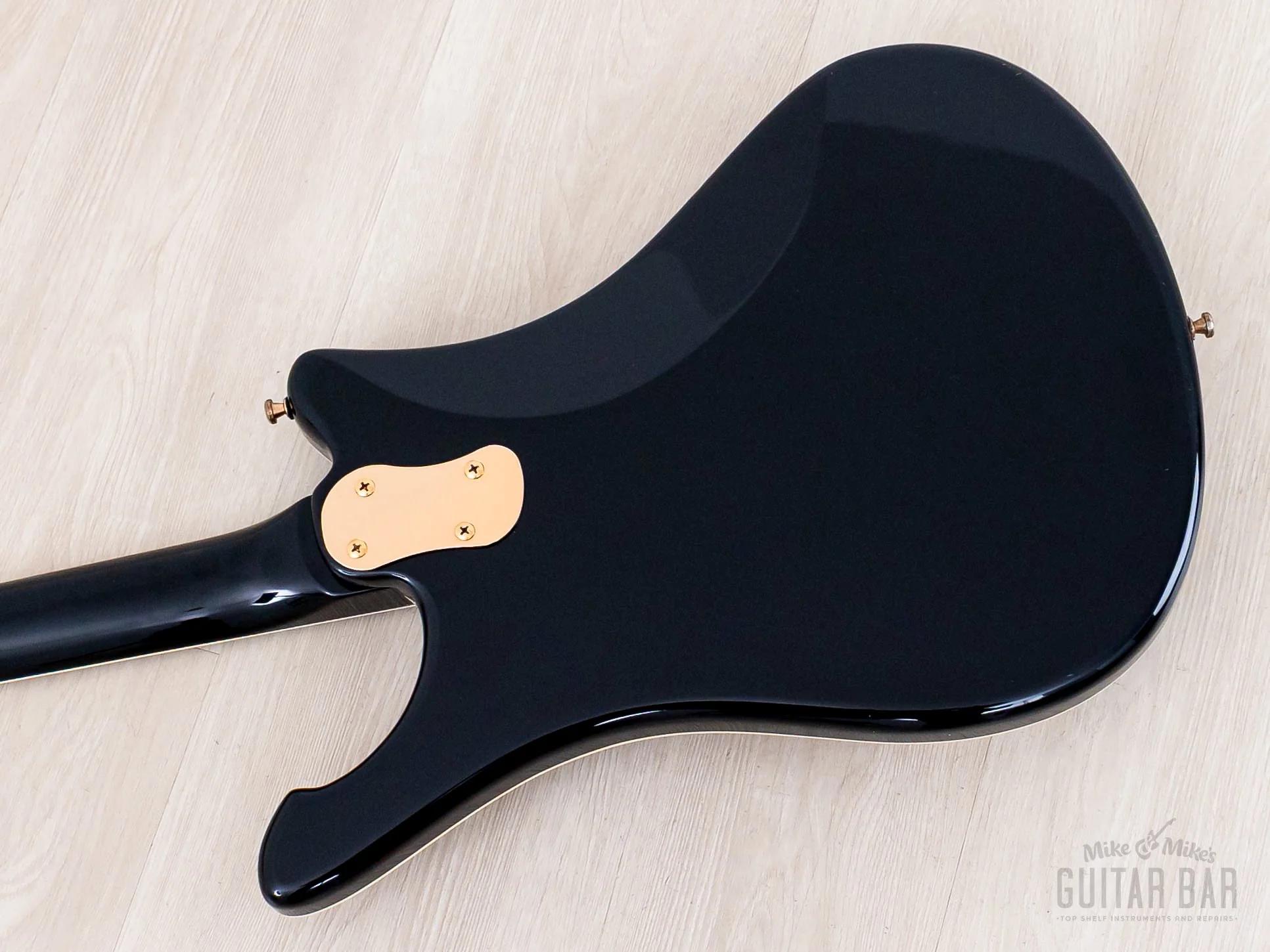 2000s Mosrite Test Driver Sixty Six, Ventures Model + Flying Samurai, Black w/ Case, Kurokumo - Image 15