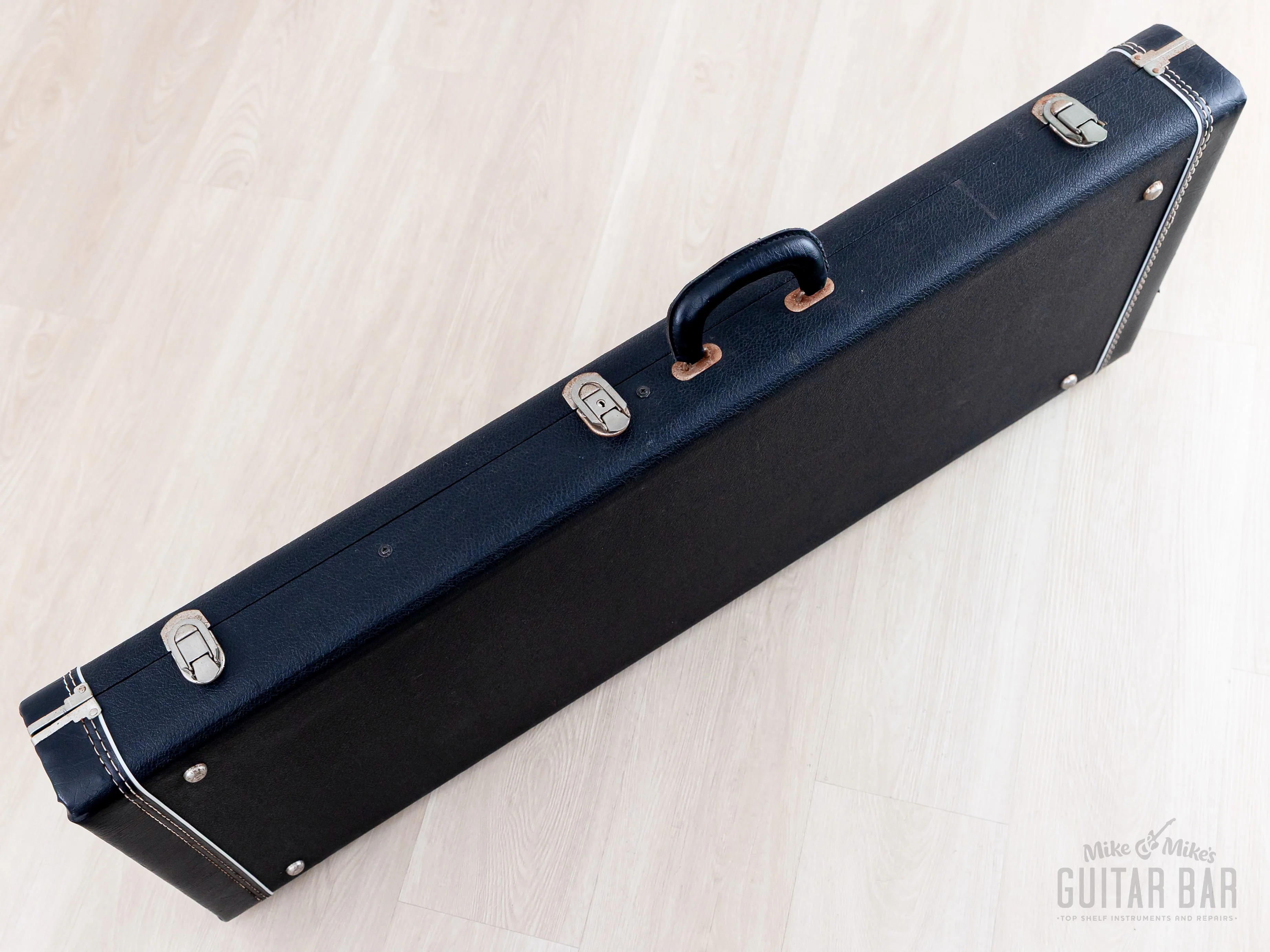 2000s Mosrite Test Driver Sixty Six, Ventures Model + Flying Samurai, Black w/ Case, Kurokumo - Image 18