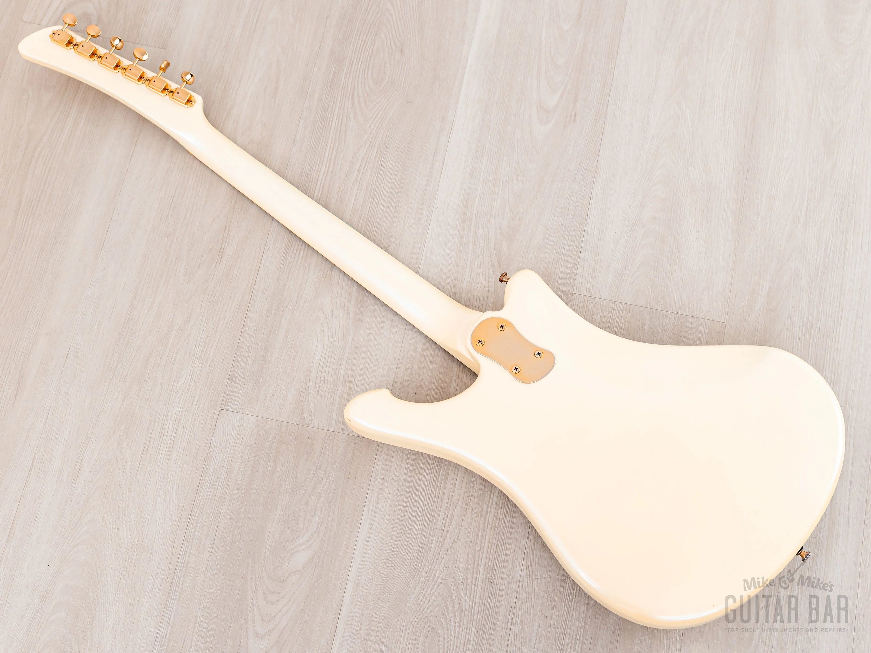 2000s Mosrite Test Driver Sixty Six, Ventures Model + Flying Samurai, Pearl White, Kurokumo - Image 13