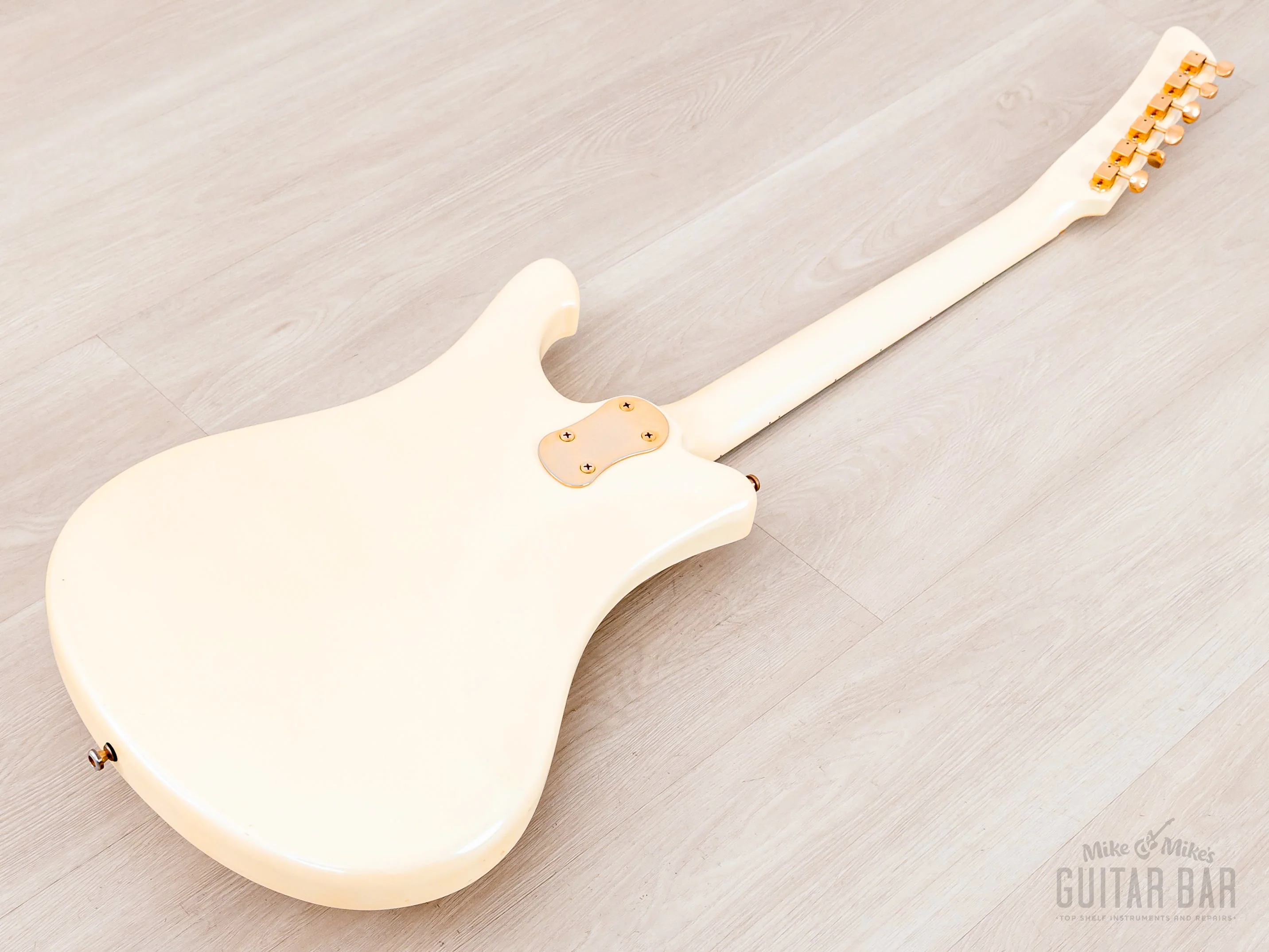 2000s Mosrite Test Driver Sixty Six, Ventures Model + Flying Samurai, Pearl White, Kurokumo - Image 14