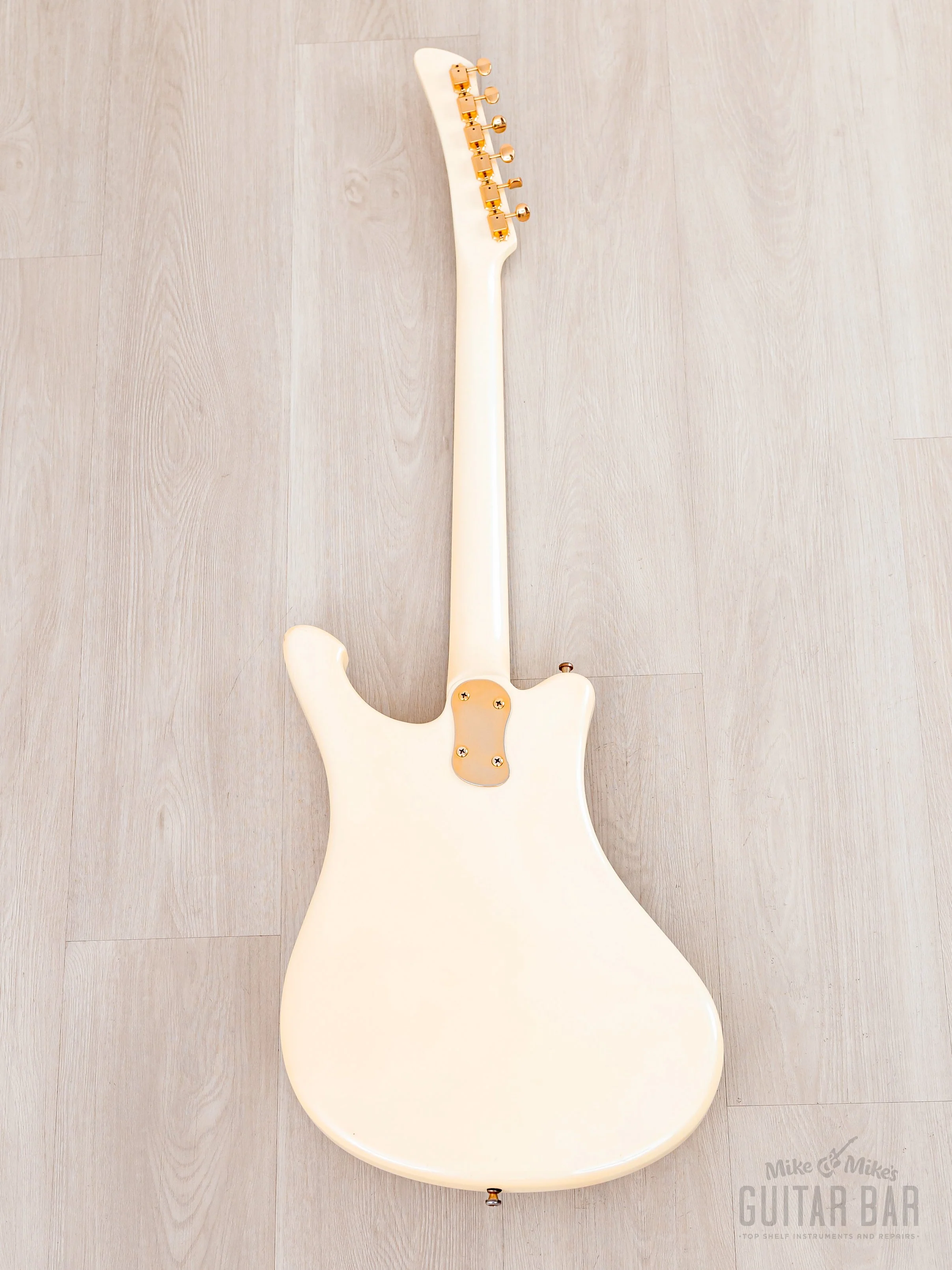 2000s Mosrite Test Driver Sixty Six, Ventures Model + Flying Samurai, Pearl White, Kurokumo - Image 3