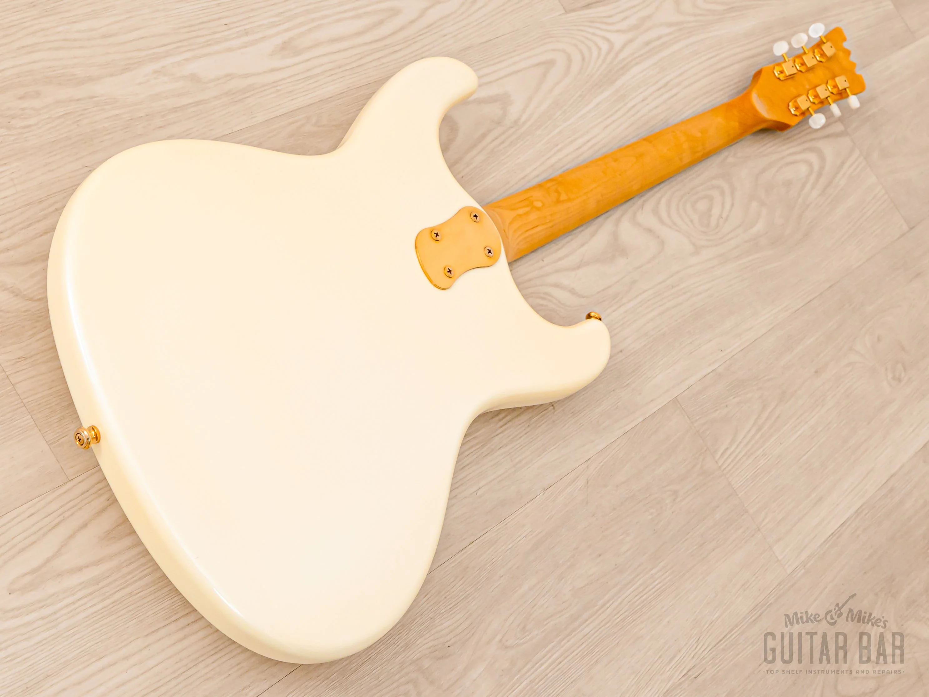 2000s Mosrite Ventures Model Super Custom '65 Pearl White w/ Gold Hardware, Vibramute & Case, Japan Kurokumo - Image 14