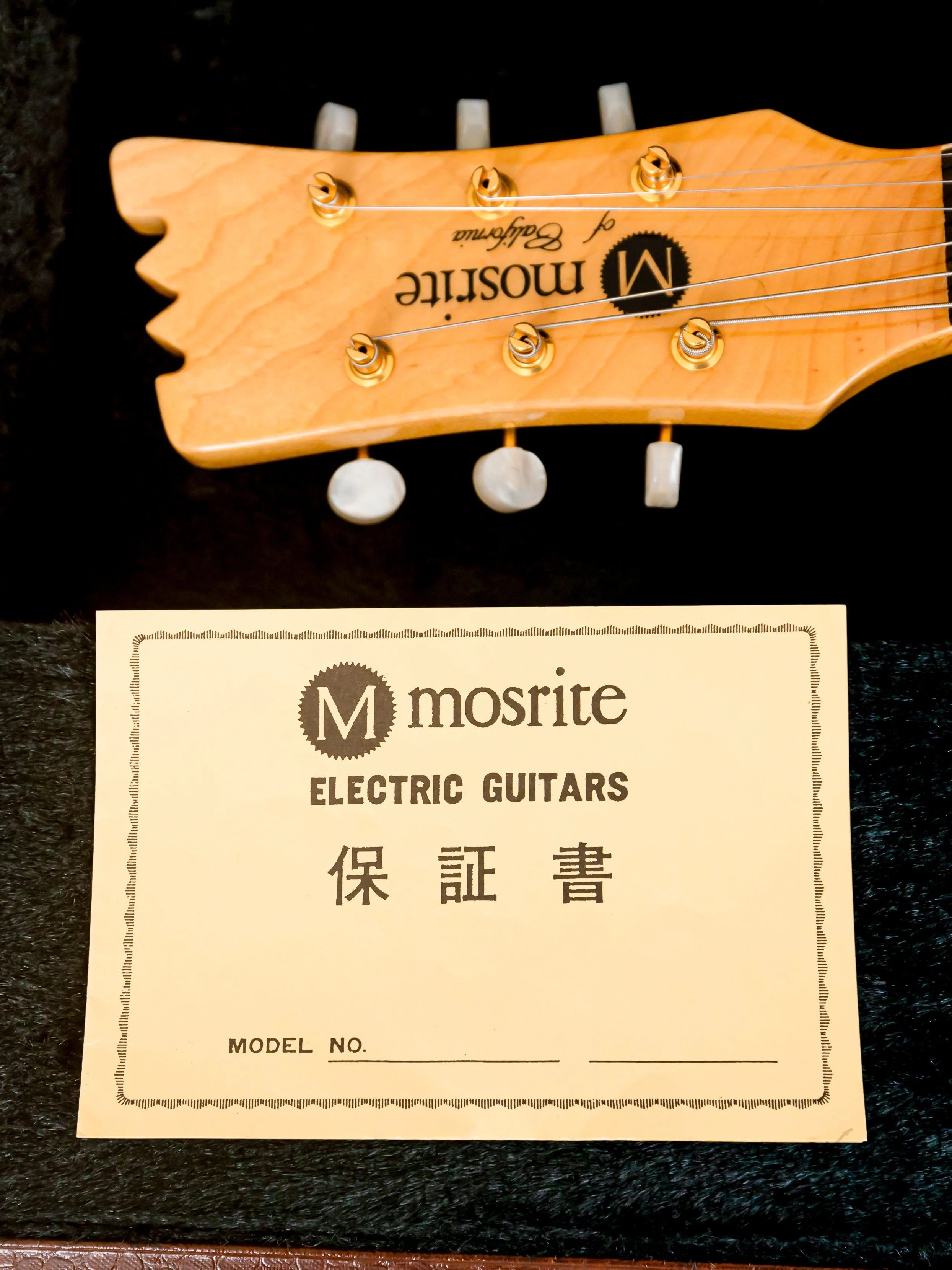 2000s Mosrite Ventures Model Super Custom '65 Pearl White w/ Gold Hardware, Vibramute & Case, Japan Kurokumo - Image 16