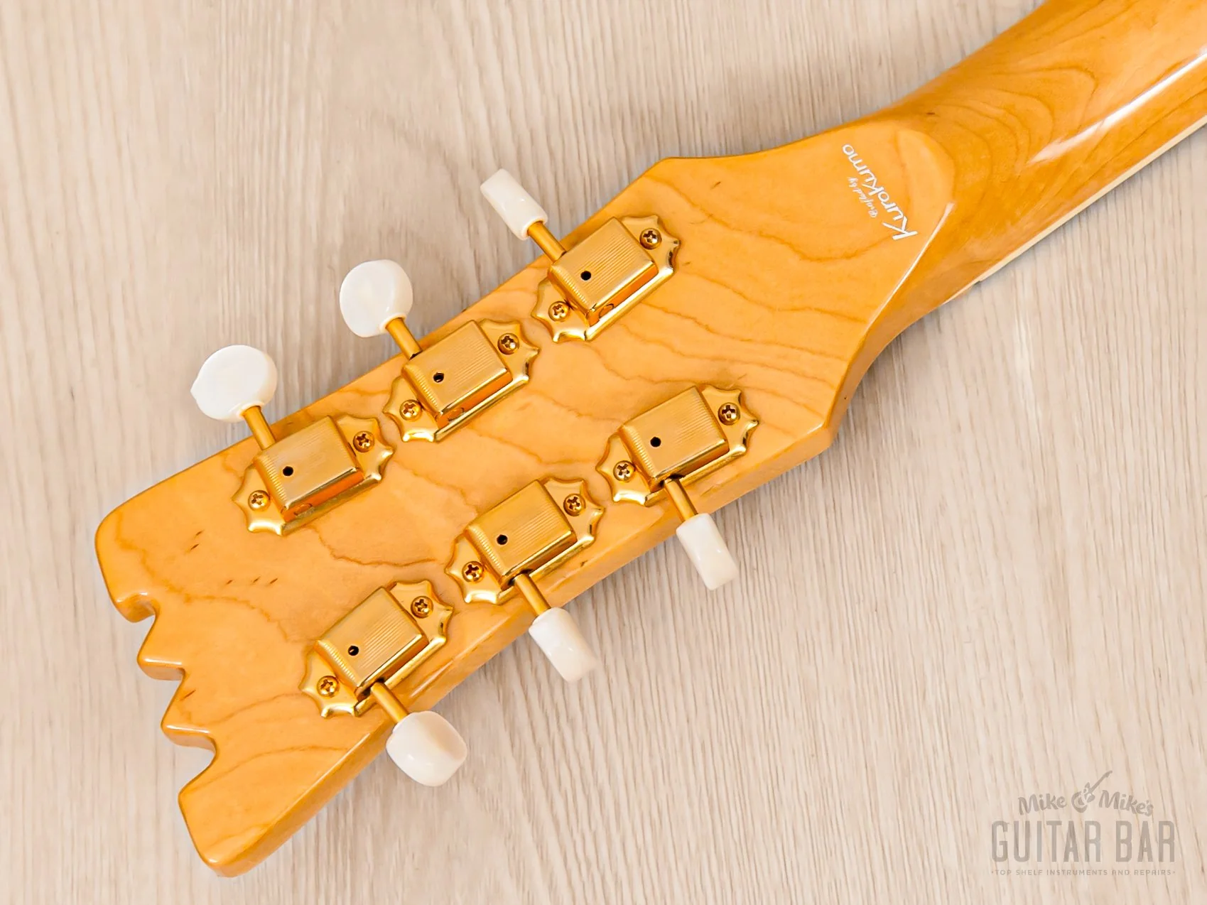 2000s Mosrite Ventures Model Super Custom '65 Pearl White w/ Gold Hardware, Vibramute & Case, Japan Kurokumo - Image 5