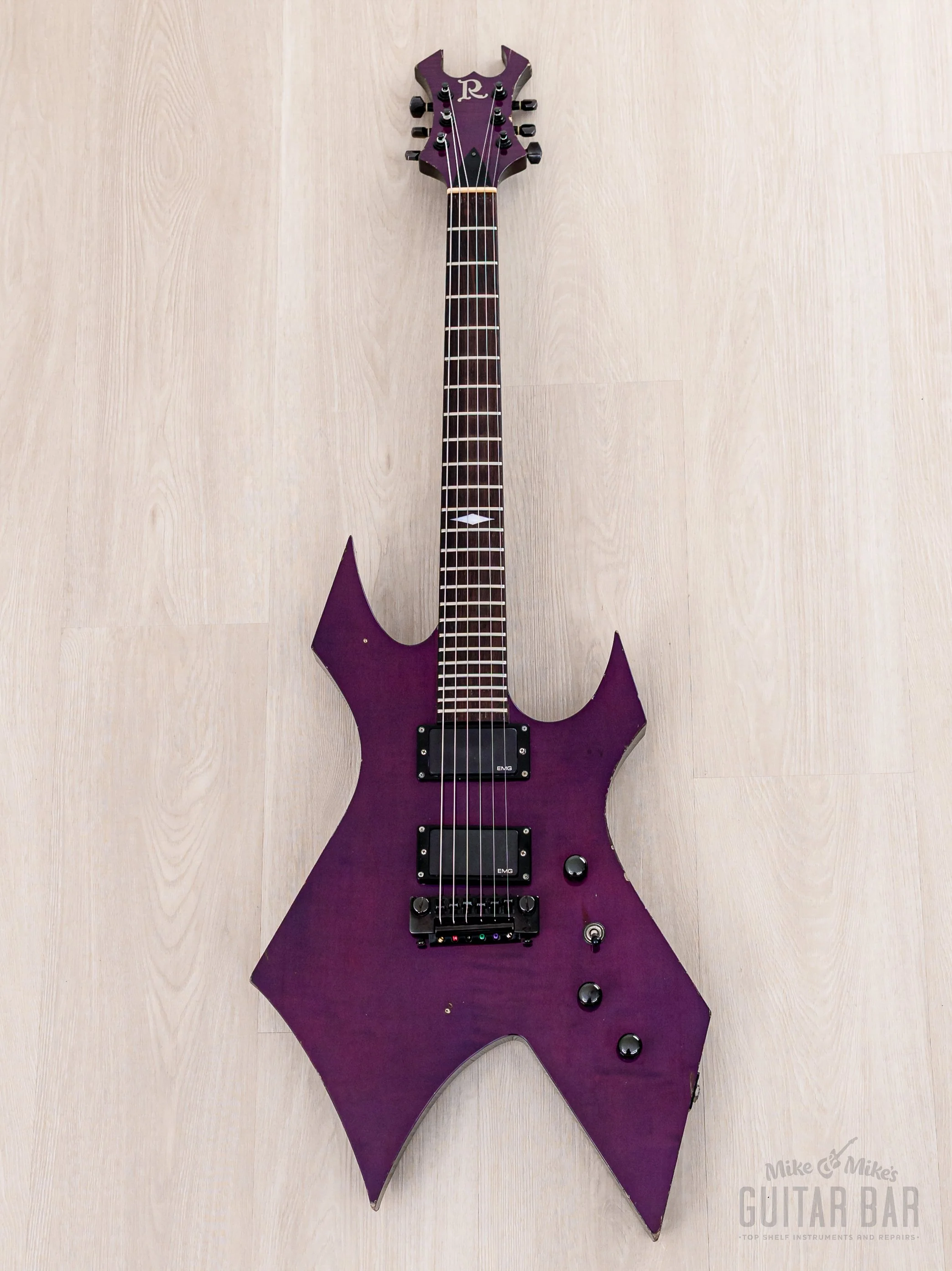 2001 B.C. Rich “Japan Monster” Warlock Trans Purple Set Neck w/ EMG - Image 2