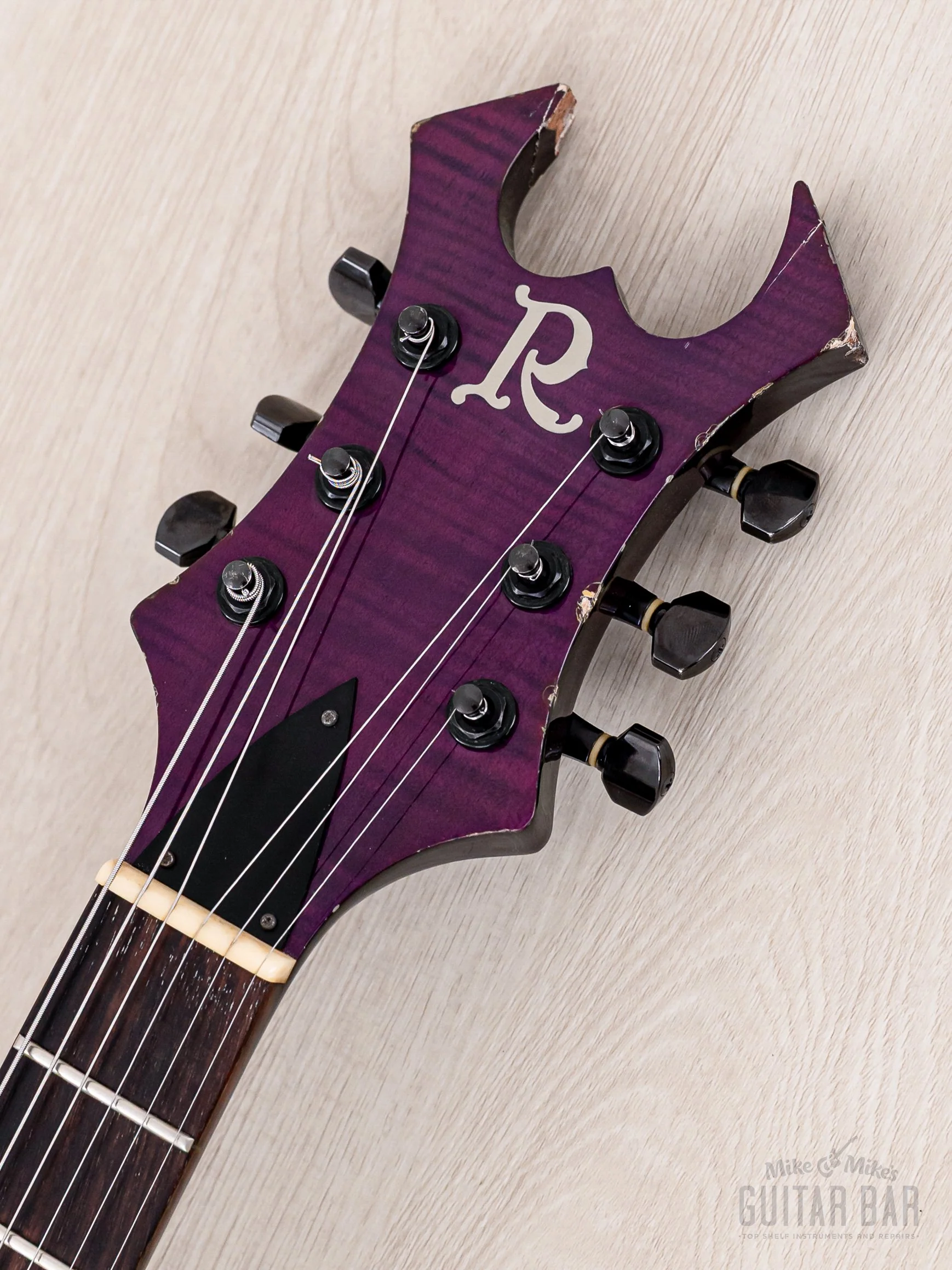 2001 B.C. Rich “Japan Monster” Warlock Trans Purple Set Neck w/ EMG - Image 4