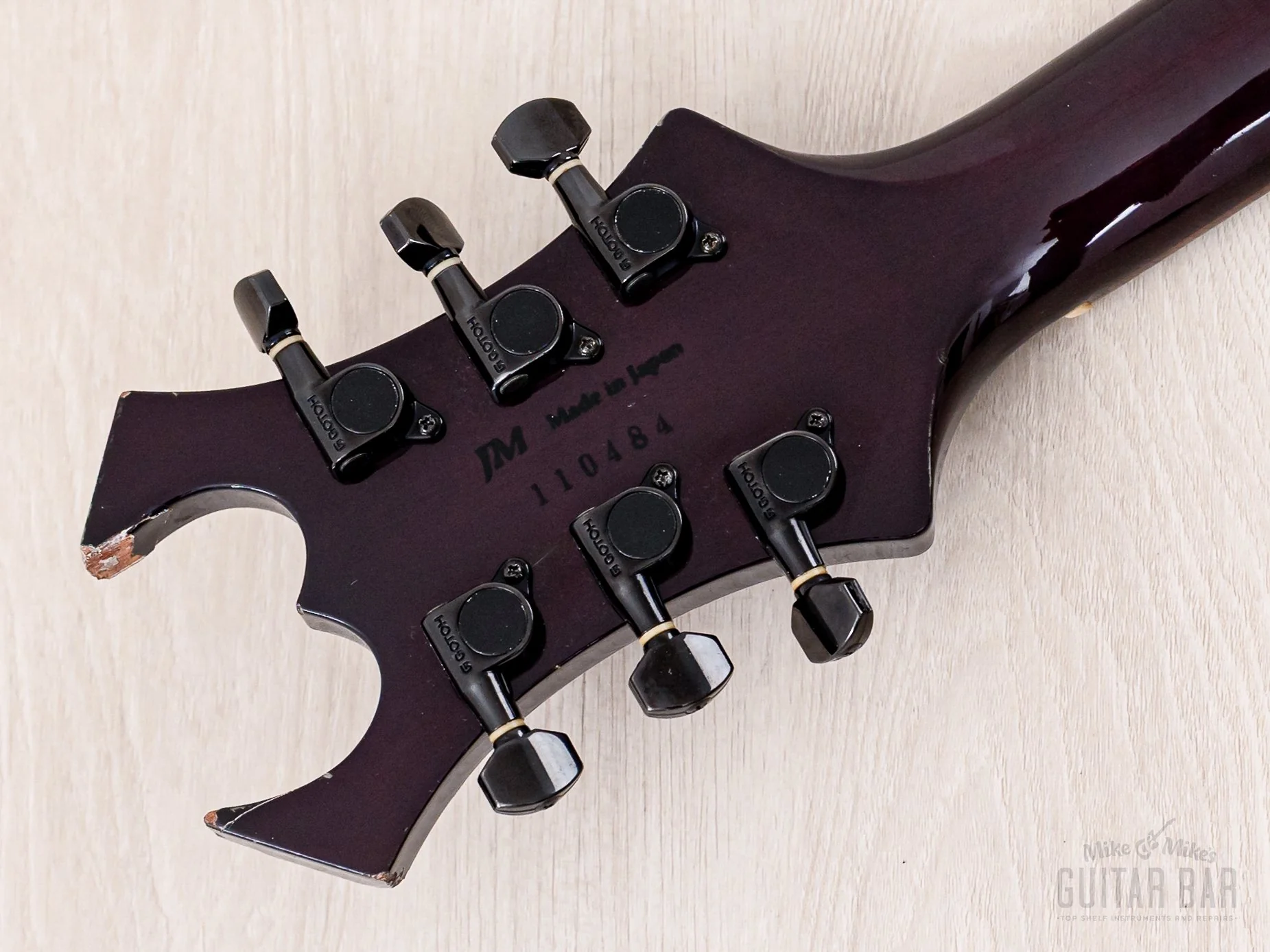 2001 B.C. Rich “Japan Monster” Warlock Trans Purple Set Neck w/ EMG - Image 5
