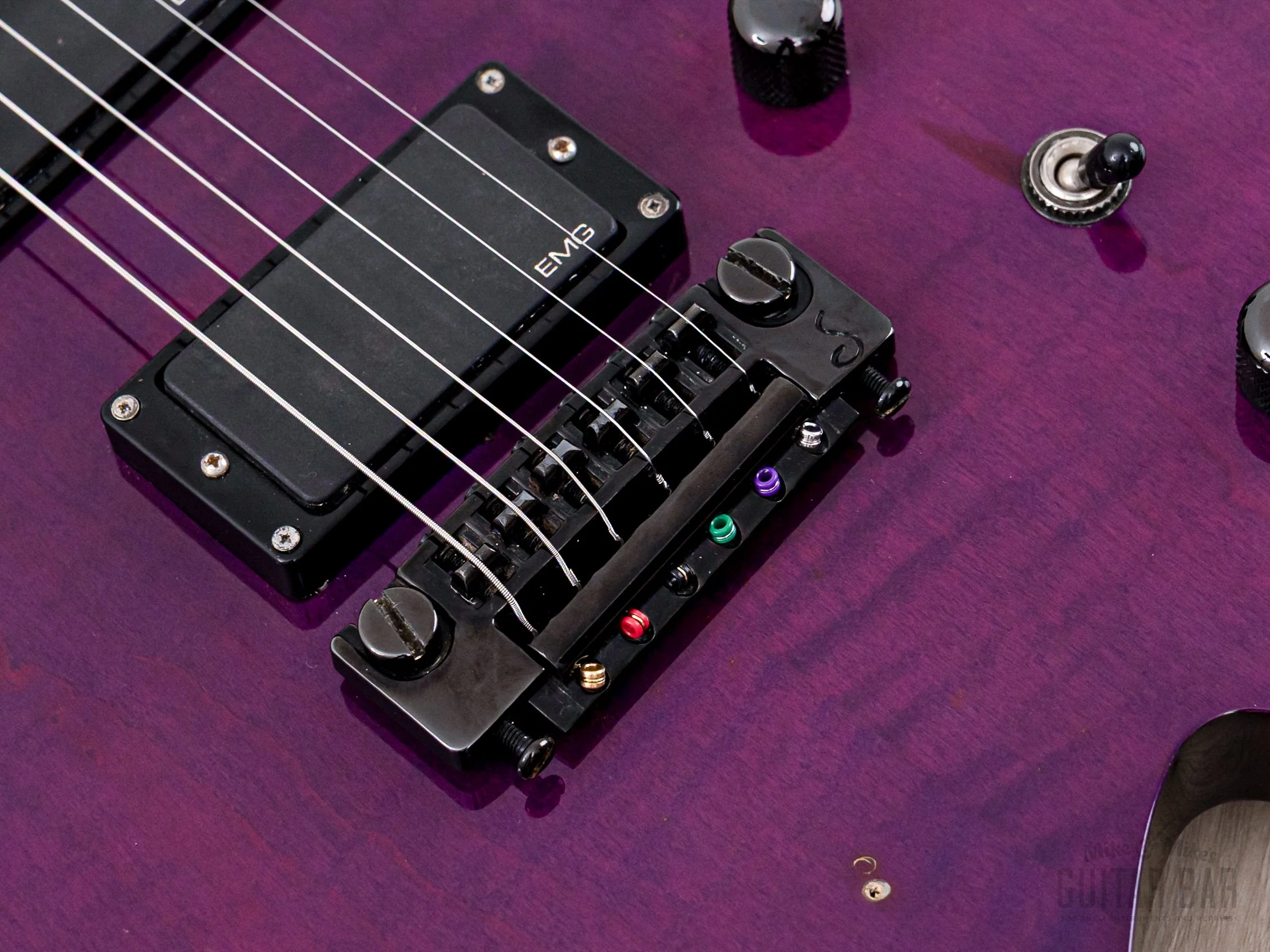 2001 B.C. Rich “Japan Monster” Warlock Trans Purple Set Neck w/ EMG - Image 8