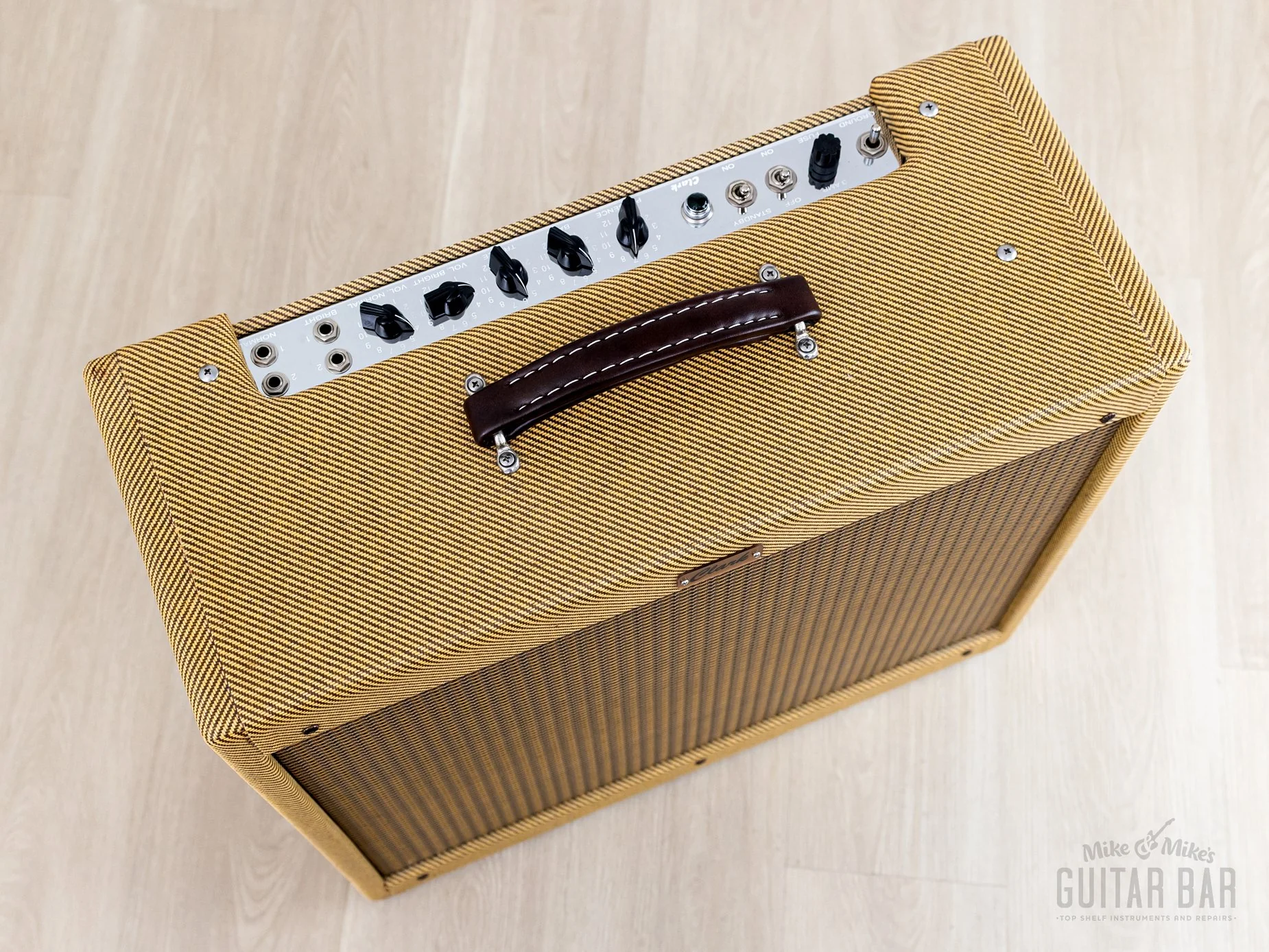 2001 Clark Tyger 3x10 Tweed Bandmaster-Style 5E7 Tube Amp w/ Attenuator & Reverb - Image 4