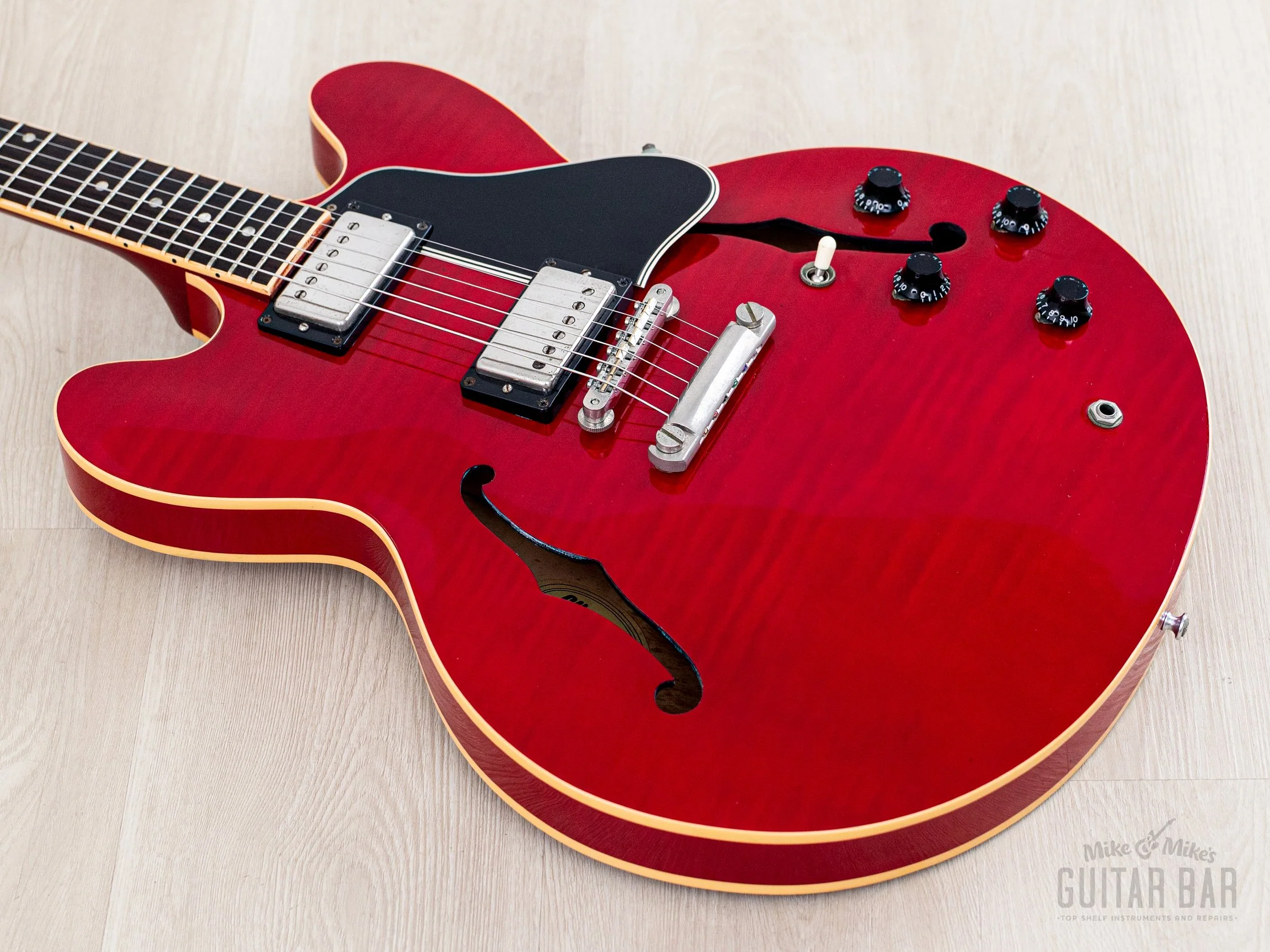 2001 Gibson ES-335 Dot Figured Cherry Semi-Hollow Guitar w/ 57 Classic PAFs, Hangtags & Case - Image 10