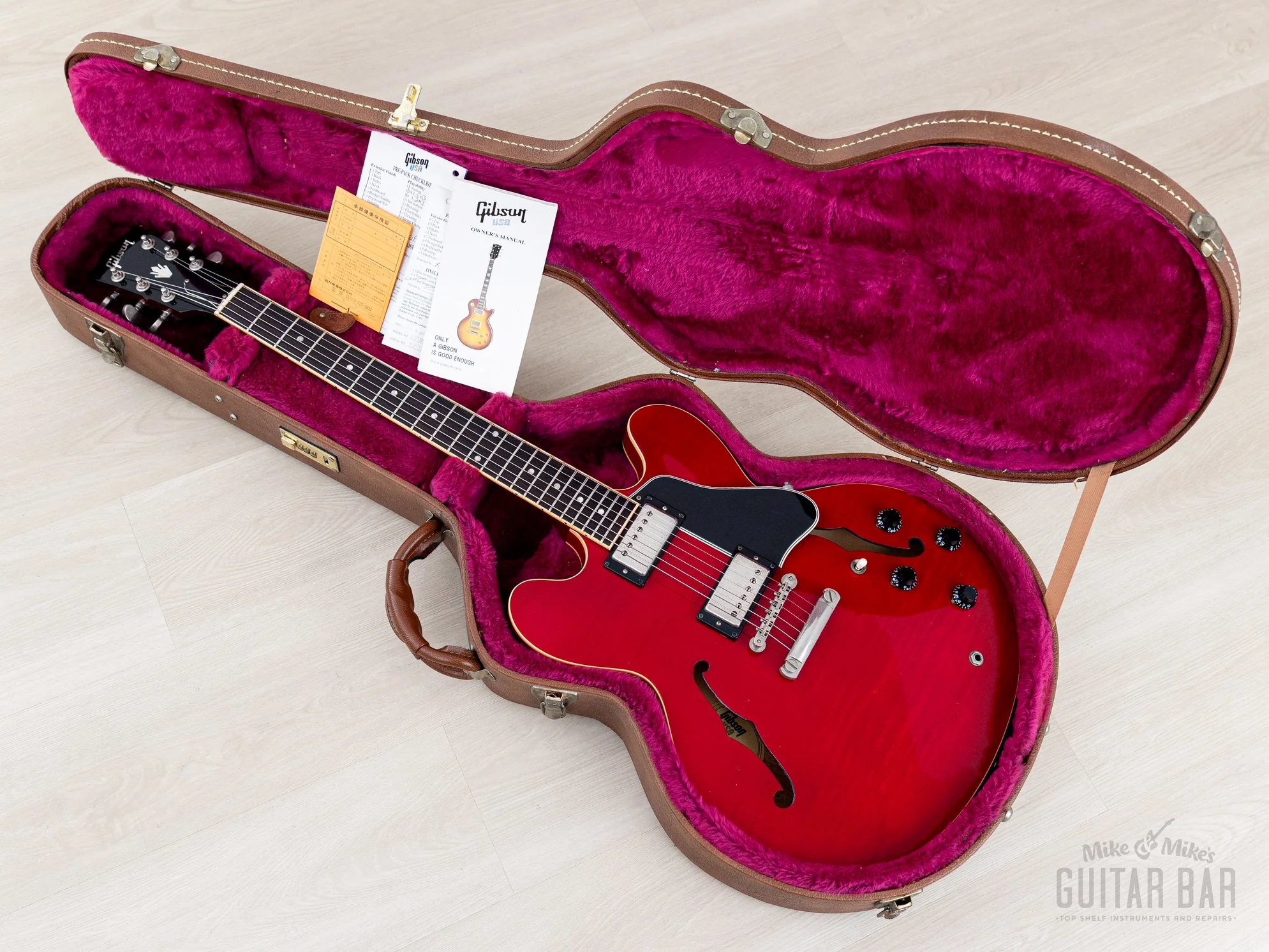 2001 Gibson ES-335 Dot Figured Cherry Semi-Hollow Guitar w/ 57 Classic PAFs, Hangtags & Case - Image 20