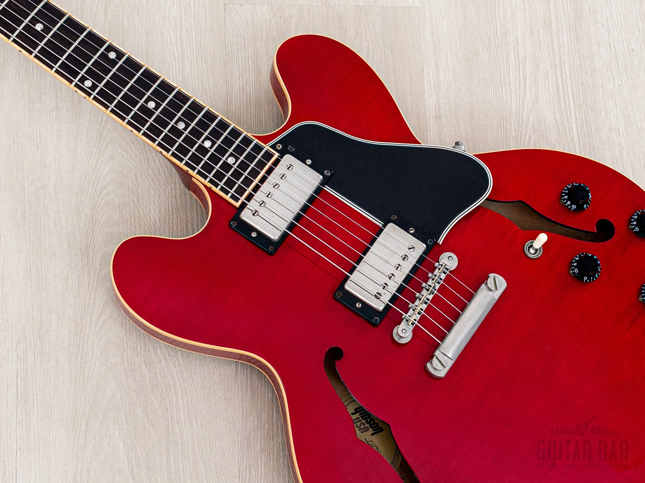 2001 Gibson ES-335 Dot Figured Cherry Semi-Hollow Guitar w/ 57 Classic PAFs, Hangtags & Case - Image 8