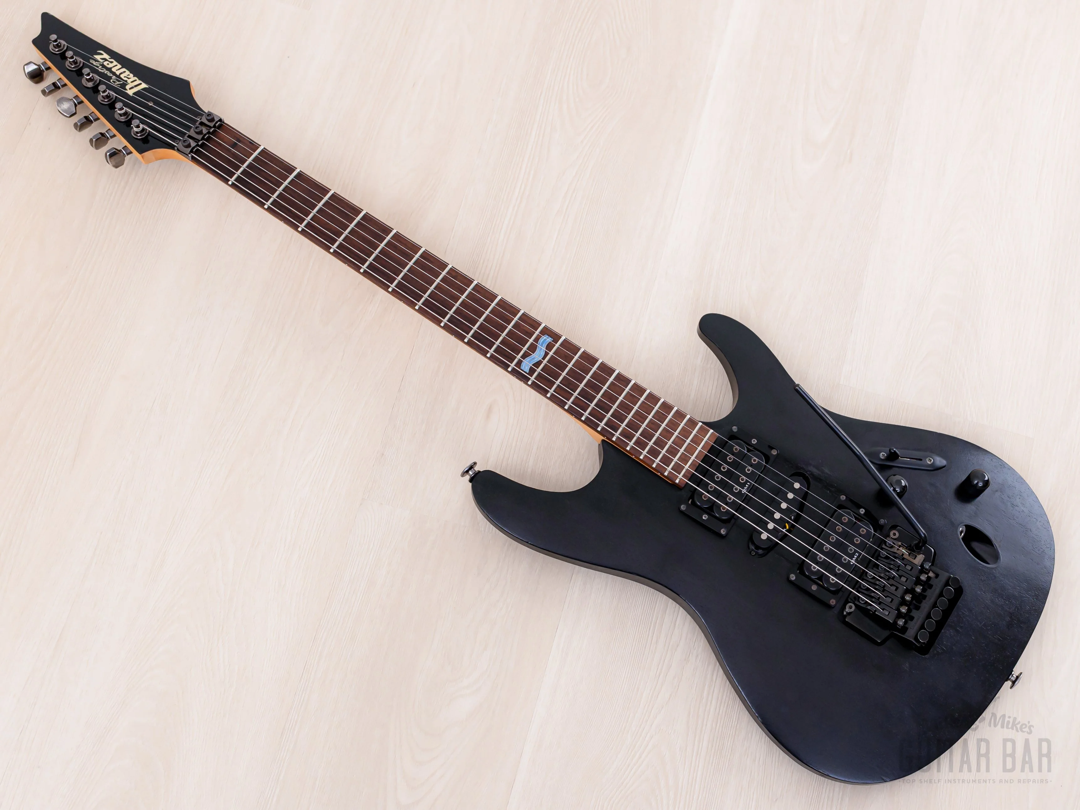 2001 Ibanez Prestige S Series S470 HSH Satin Black w/ Floyd Rose - Image 12
