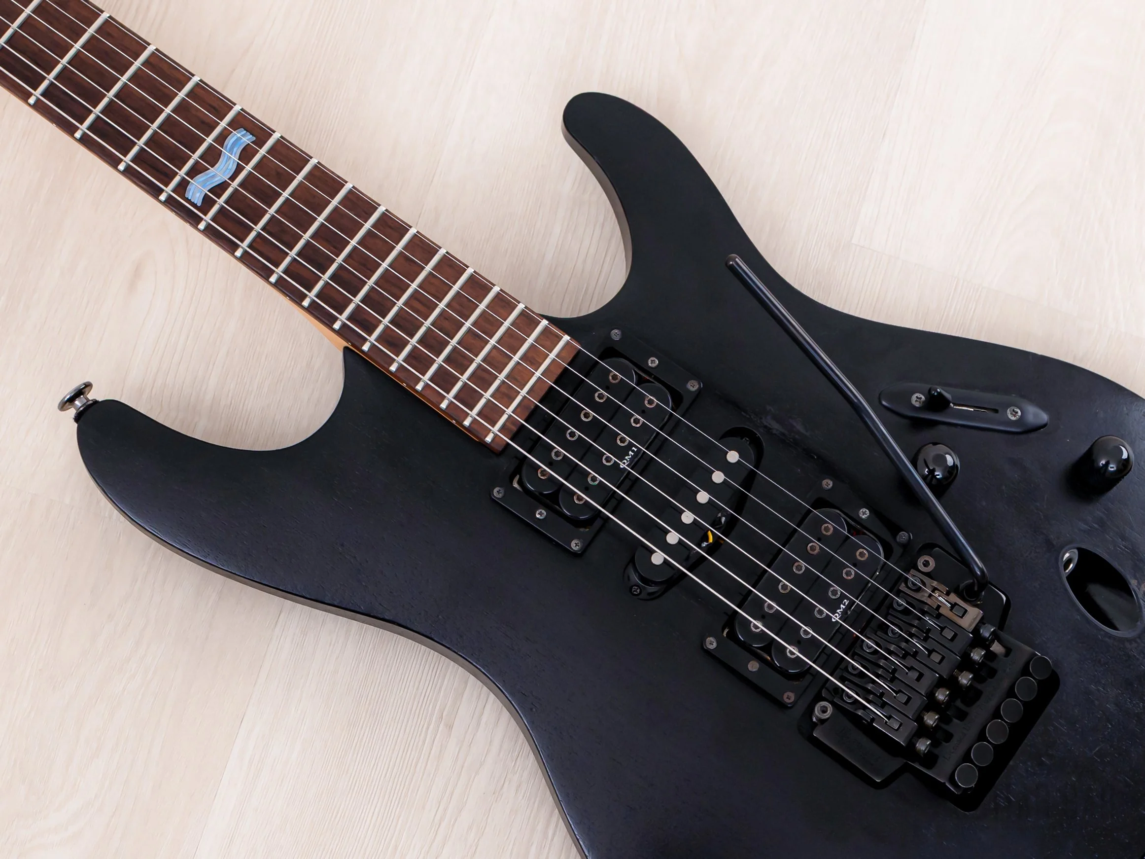 2001 Ibanez Prestige S Series S470 HSH Satin Black w/ Floyd Rose - Image 7
