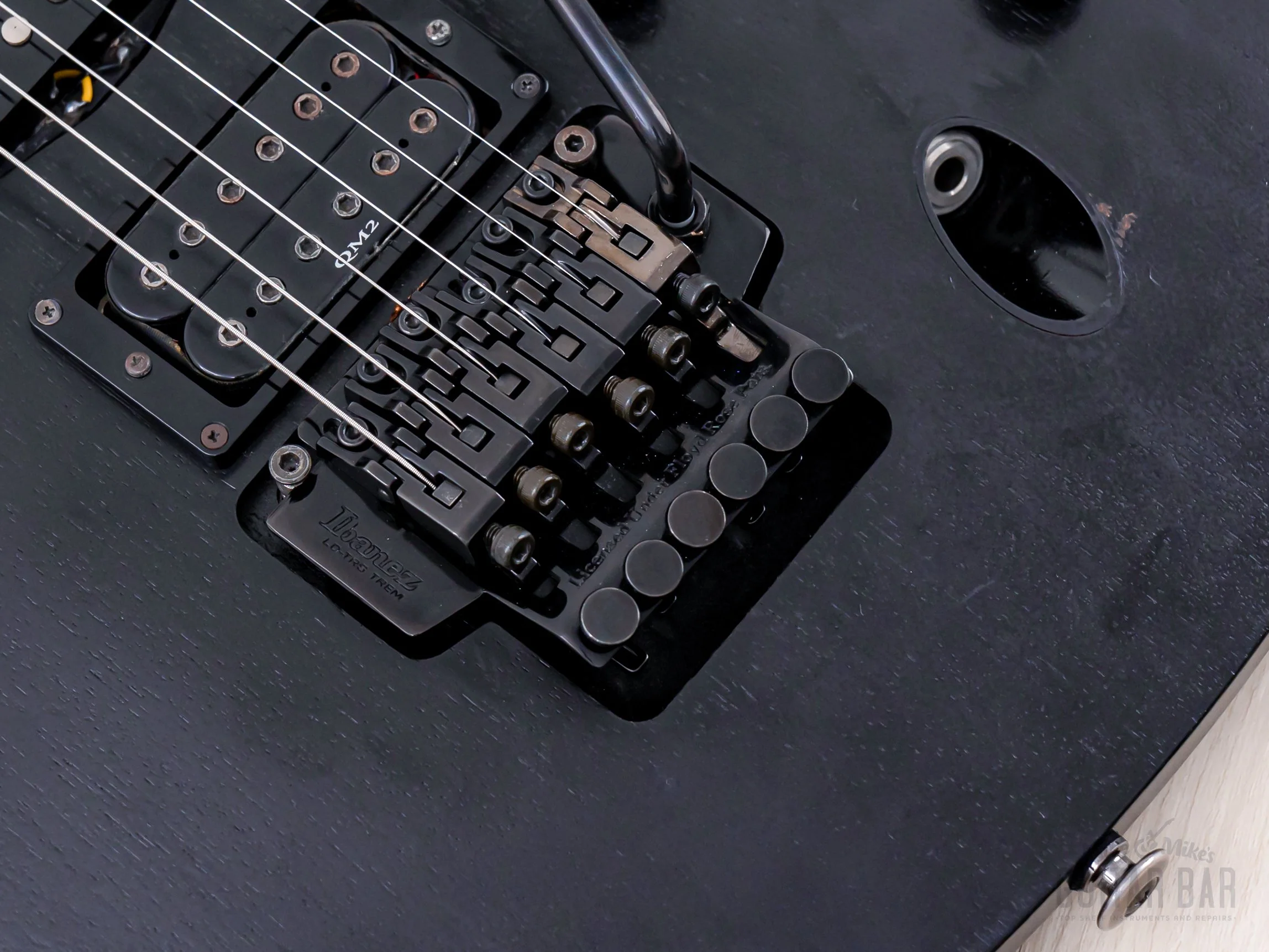 2001 Ibanez Prestige S Series S470 HSH Satin Black w/ Floyd Rose - Image 8