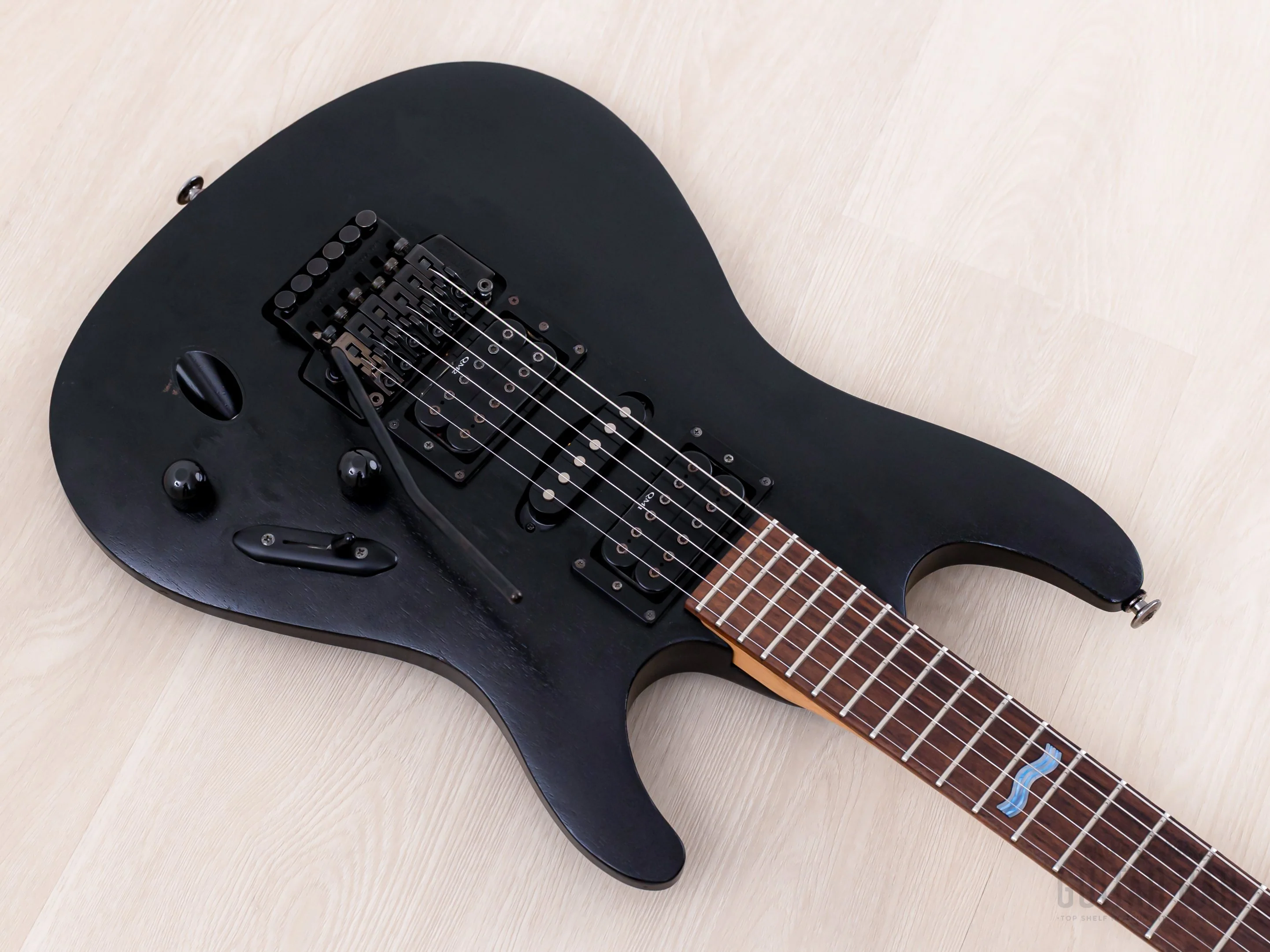 2001 Ibanez Prestige S Series S470 HSH Satin Black w/ Floyd Rose - Image 9