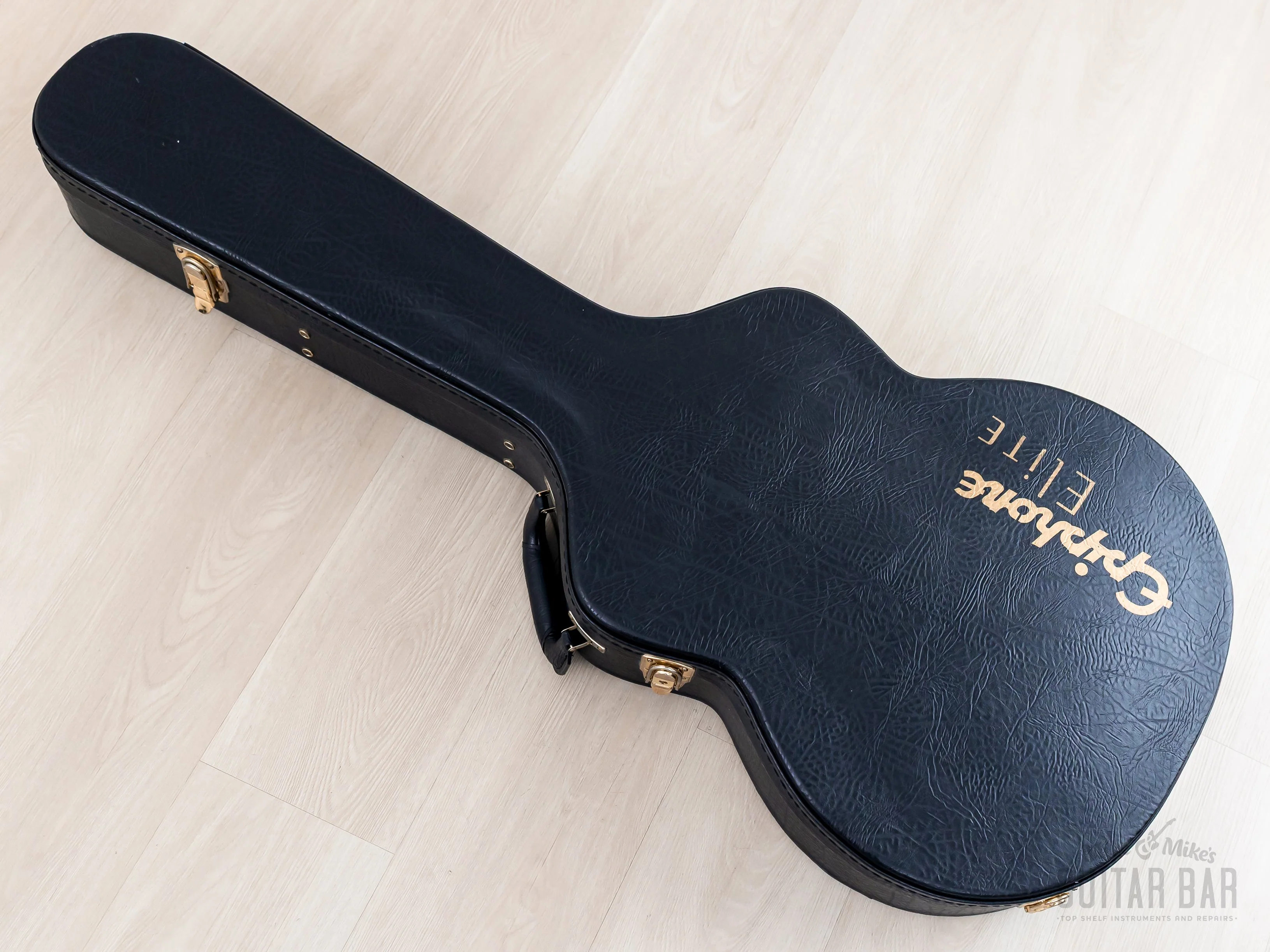 2002 Epiphone Elite 1963 ES-335 Dot Natural w/ Open Book Headstock, Case & Tag, Japan Terada - Image 18