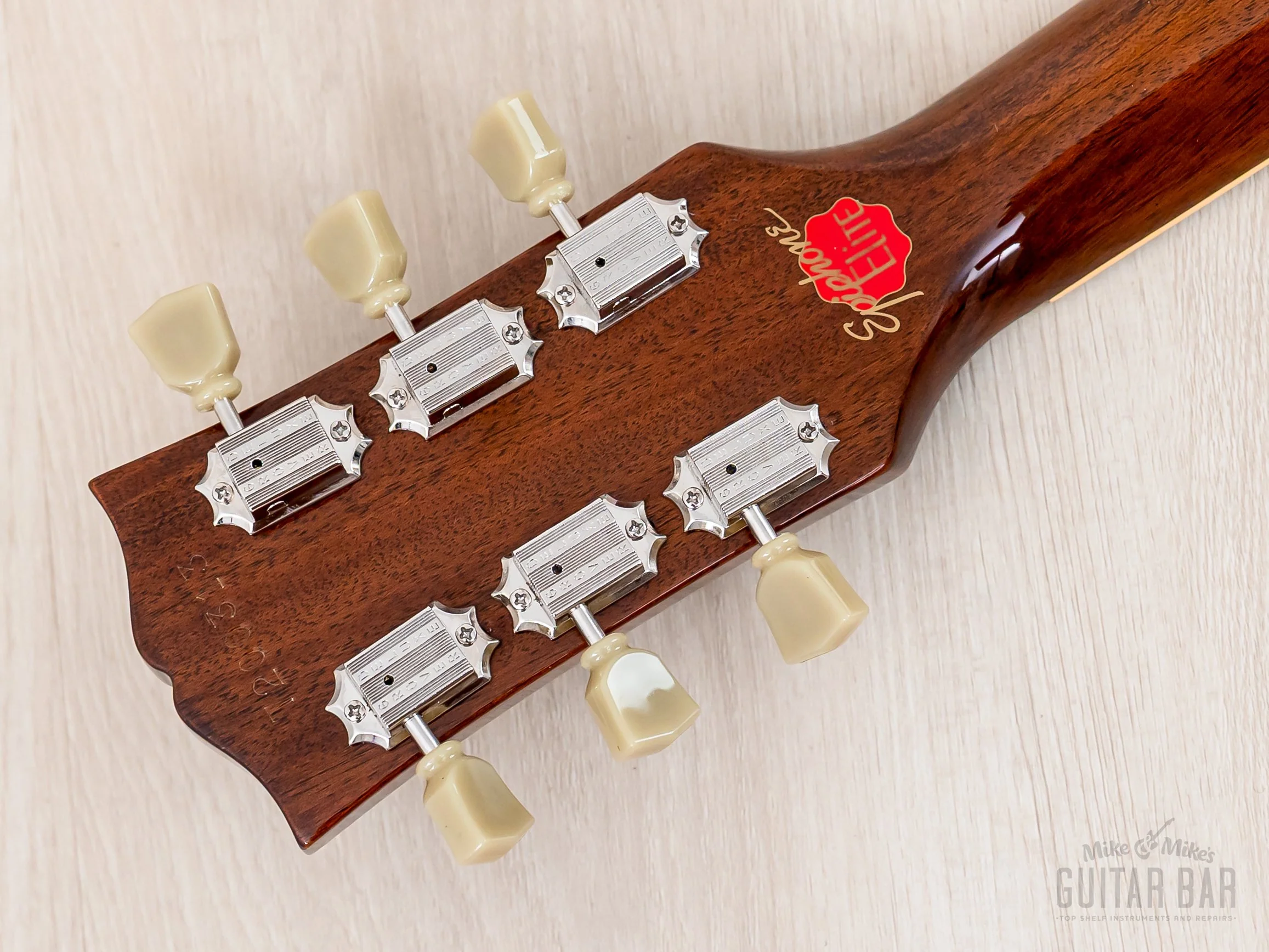 2002 Epiphone Elite 1963 ES-335 Dot Natural w/ Open Book Headstock, Case & Tag, Japan Terada - Image 5