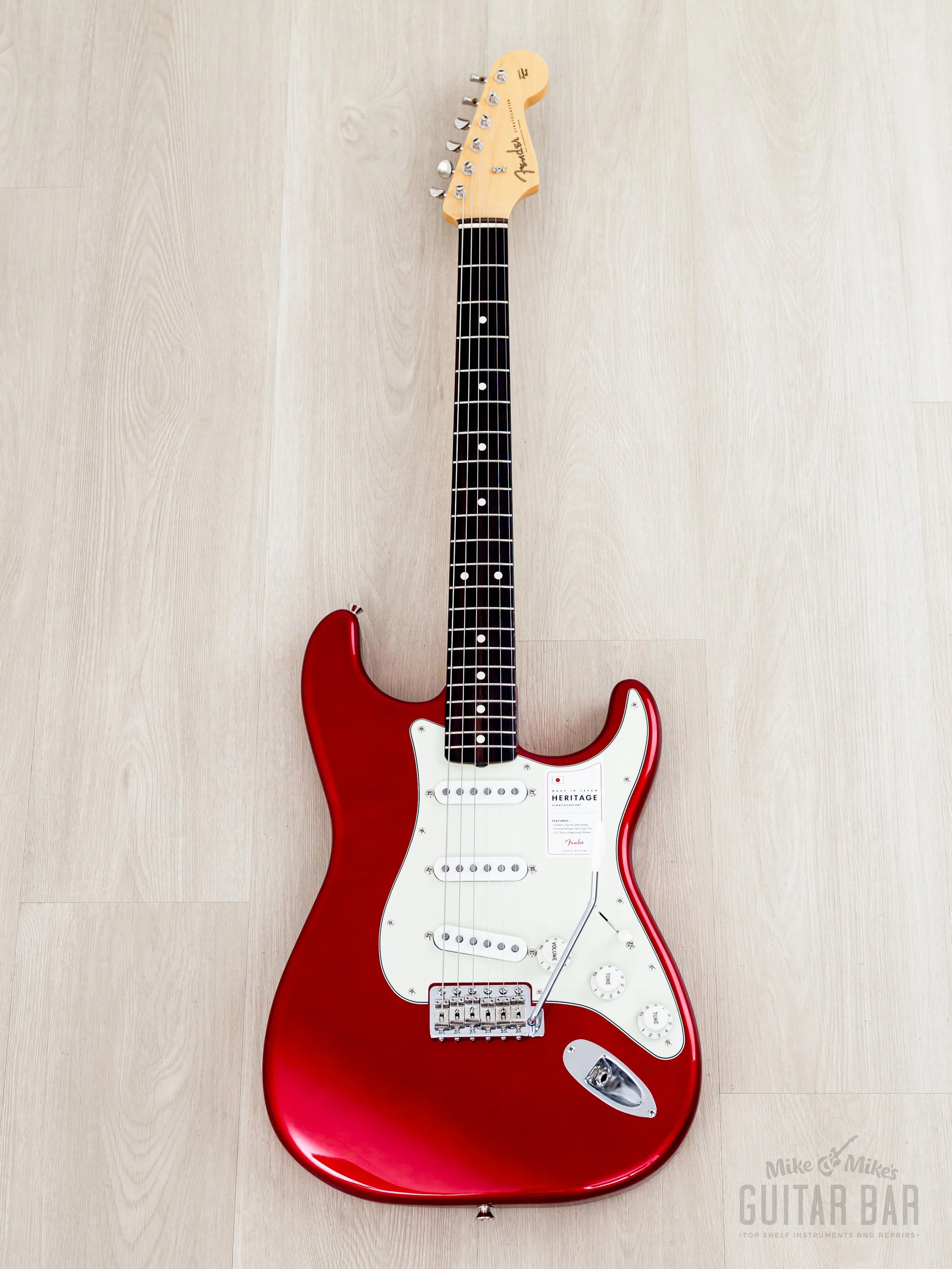 2023 Fender Heritage ‘60s Stratocaster Candy Apple Red Lacquer, Near-Mint w/ Tags, Japan MIJ - Image 2