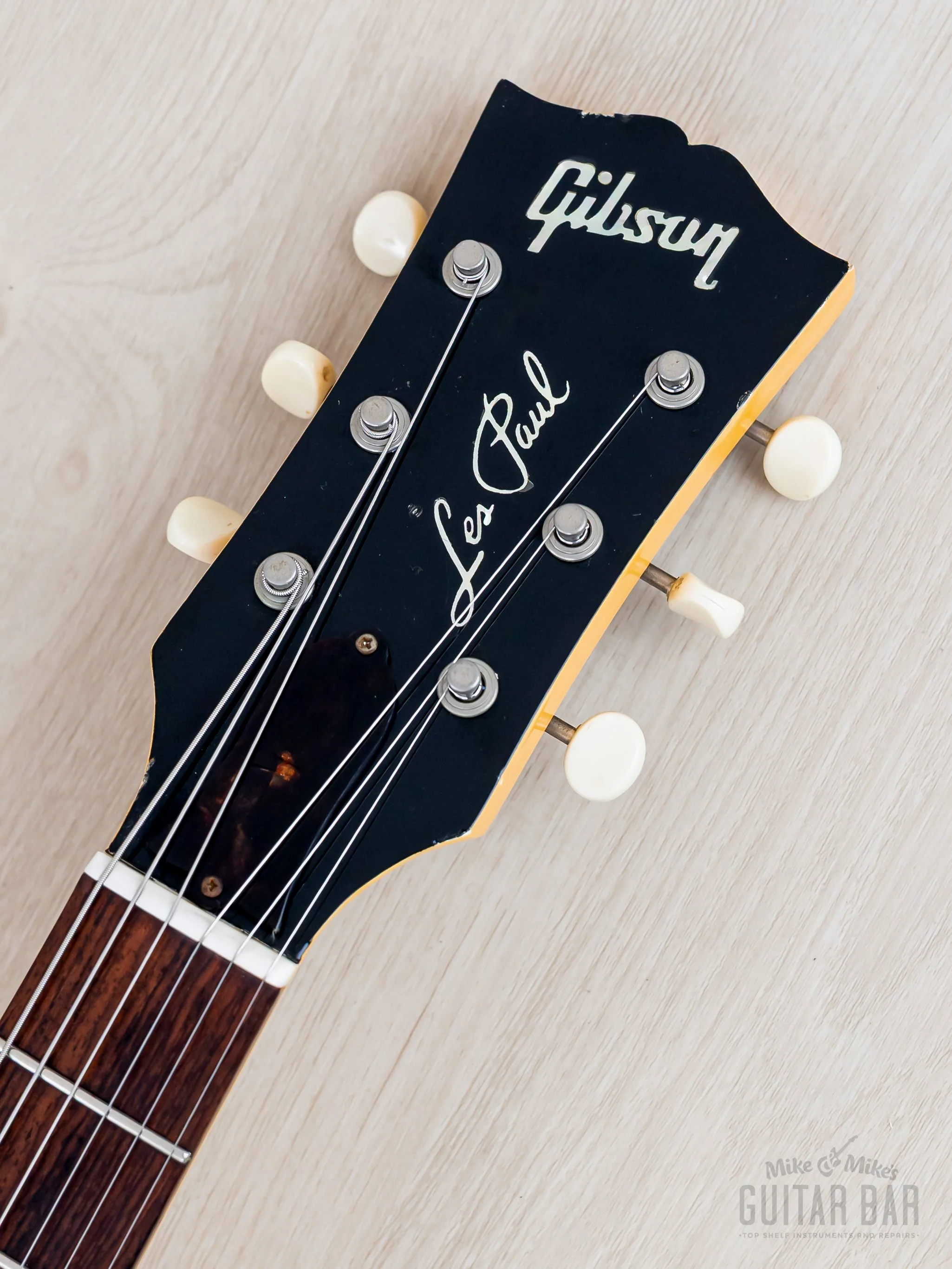 2002 Gibson Prototyle One-Off Les Paul Junior Contour Double Cut TV Yellow w/ Case, COA - Image 4