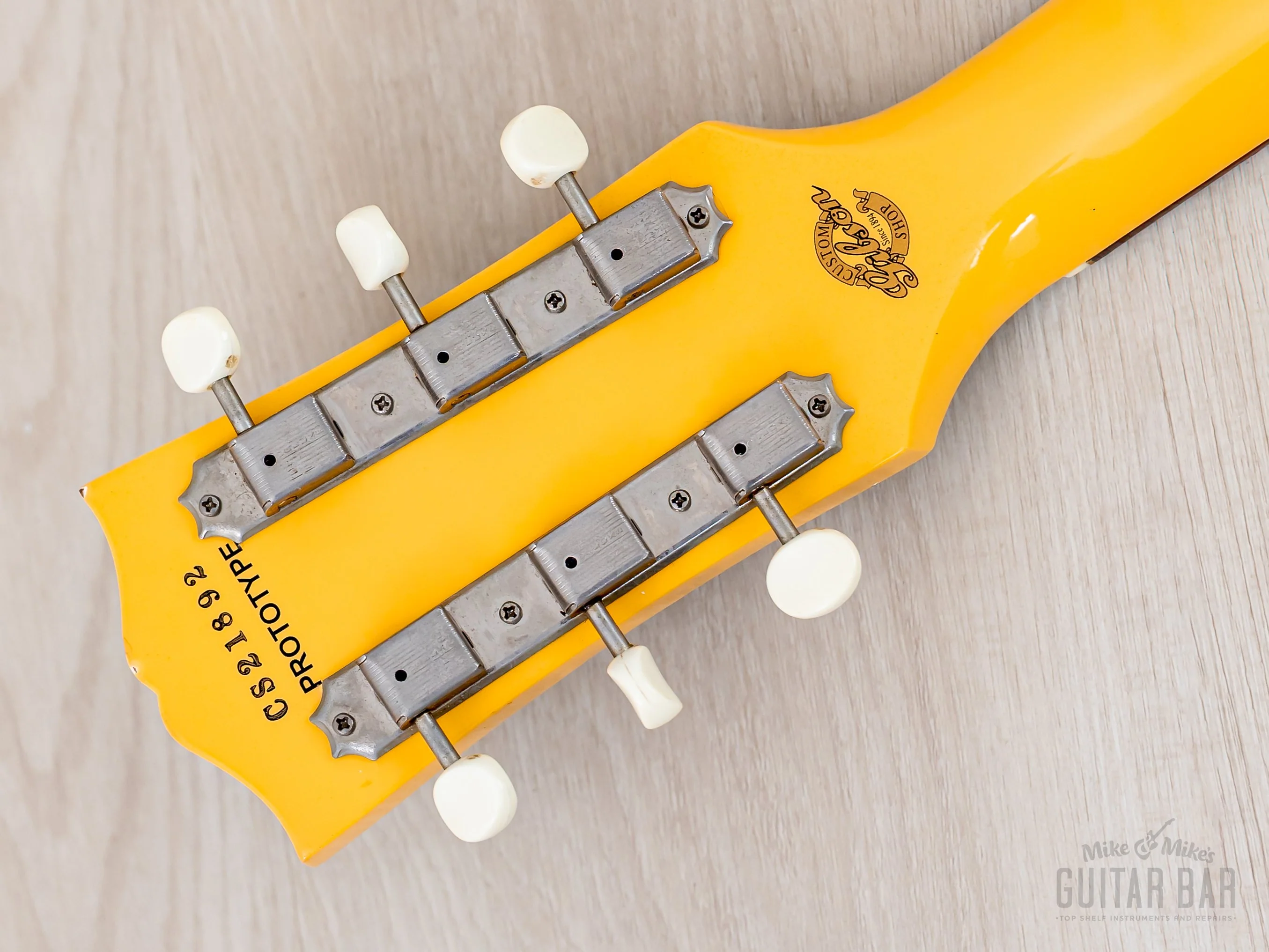2002 Gibson Prototyle One-Off Les Paul Junior Contour Double Cut TV Yellow w/ Case, COA - Image 5