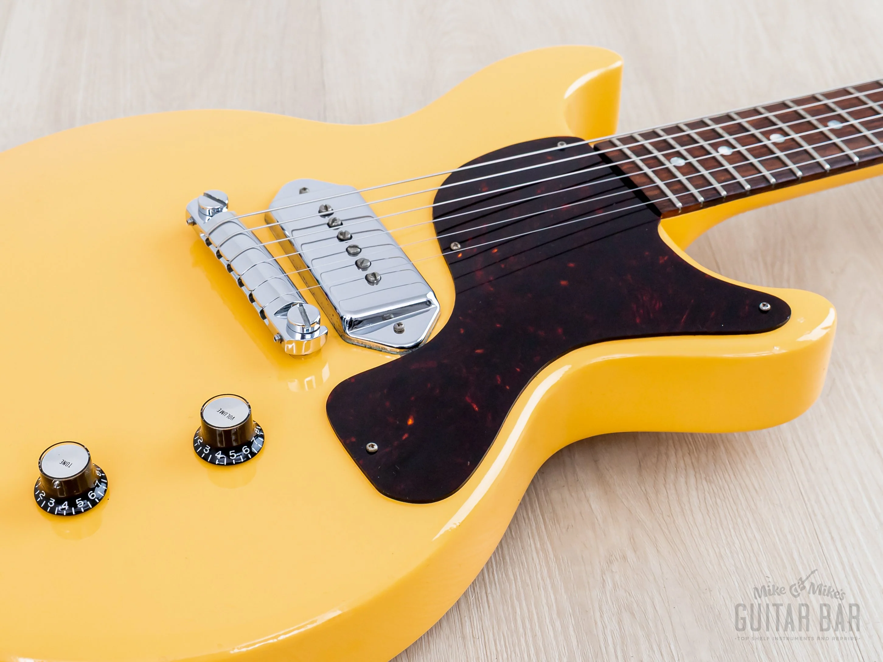 2002 Gibson Prototyle One-Off Les Paul Junior Contour Double Cut TV Yellow w/ Case, COA - Image 6