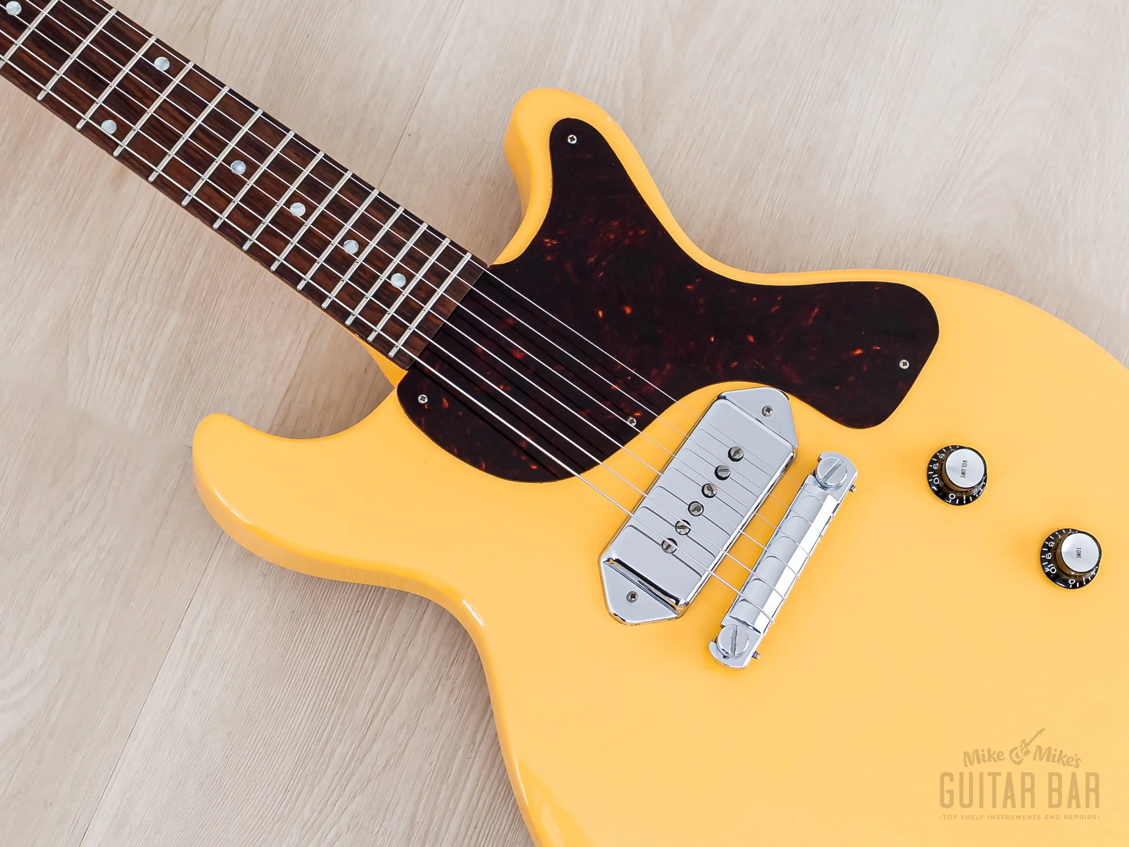 2002 Gibson Prototyle One-Off Les Paul Junior Contour Double Cut TV Yellow w/ Case, COA - Image 7
