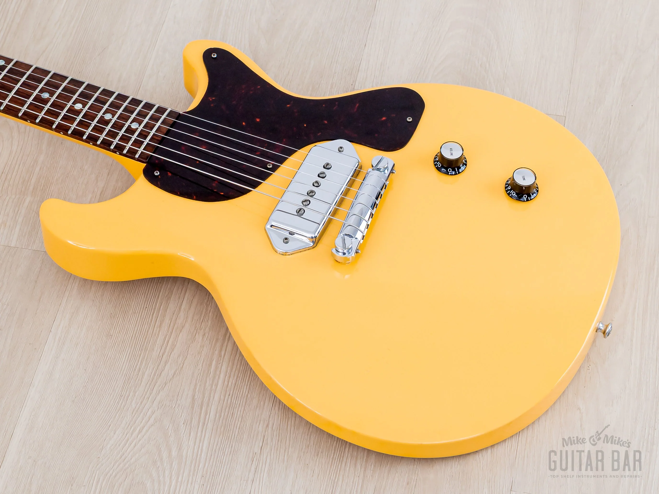 2002 Gibson Prototyle One-Off Les Paul Junior Contour Double Cut TV Yellow w/ Case, COA - Image 9