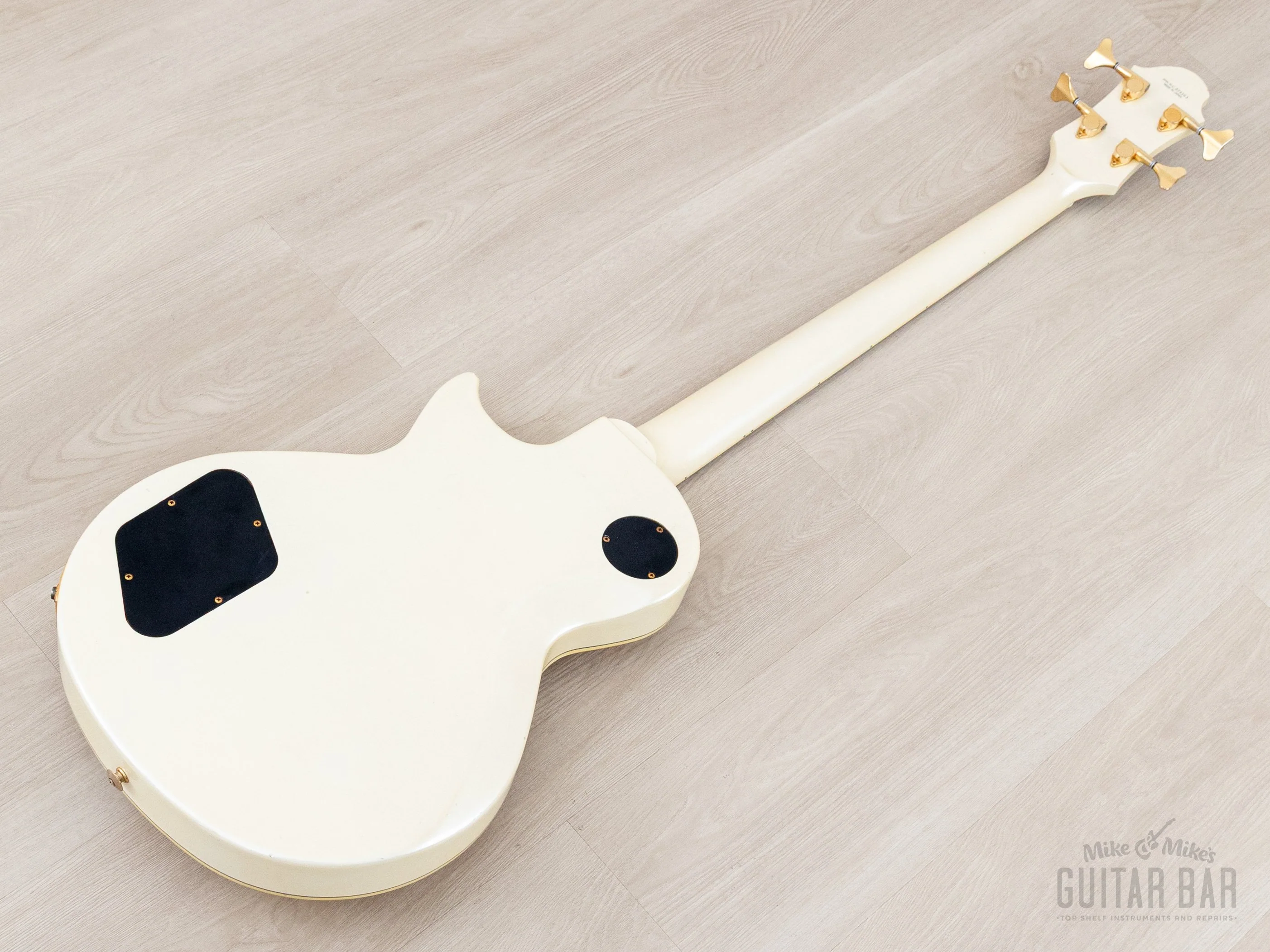 2002 Greco LGB-90 Full Scale LP Custom Bass Pearl White, Japan Fujigen - Image 14