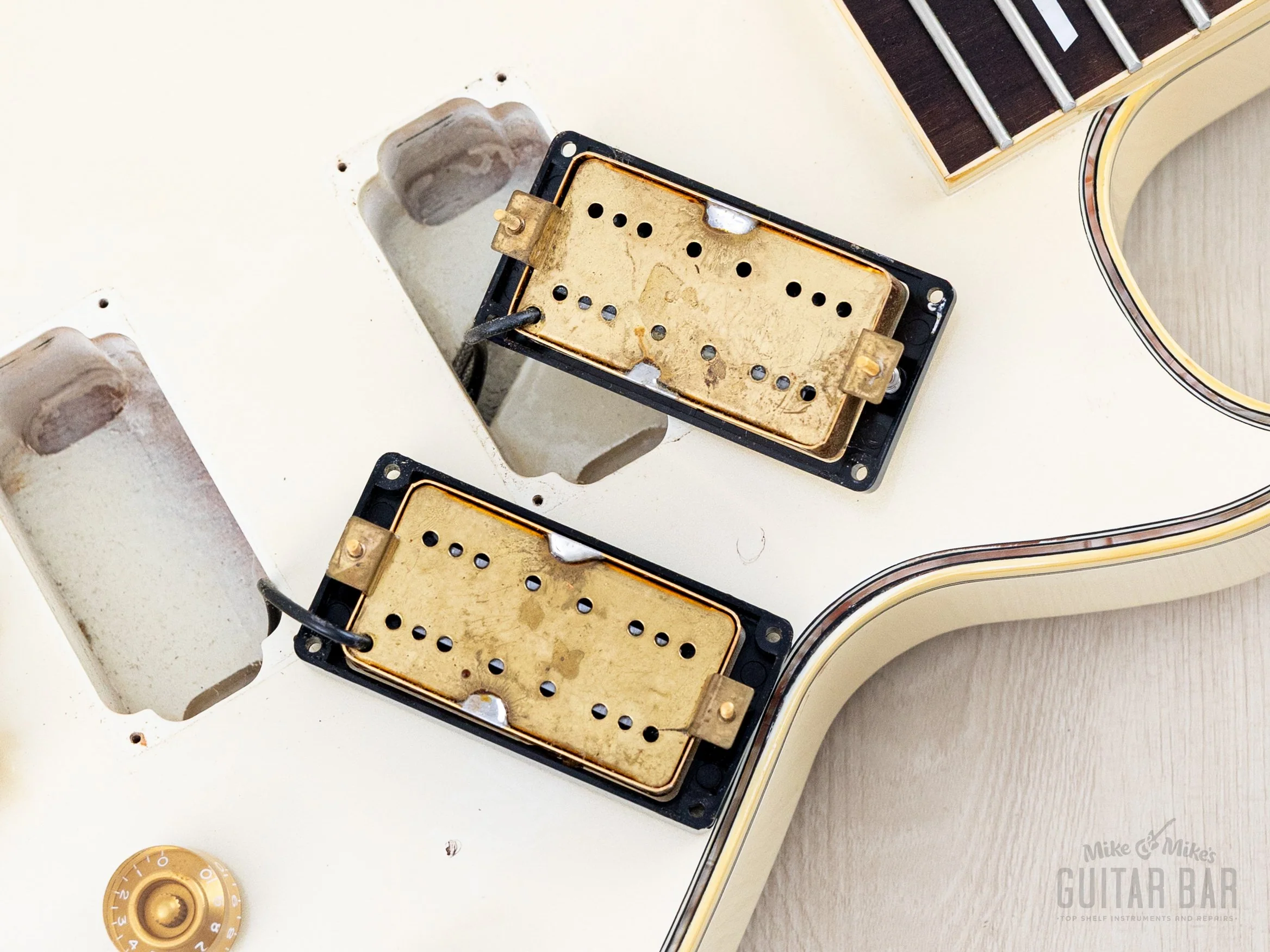 2002 Greco LGB-90 Full Scale LP Custom Bass Pearl White, Japan Fujigen - Image 17