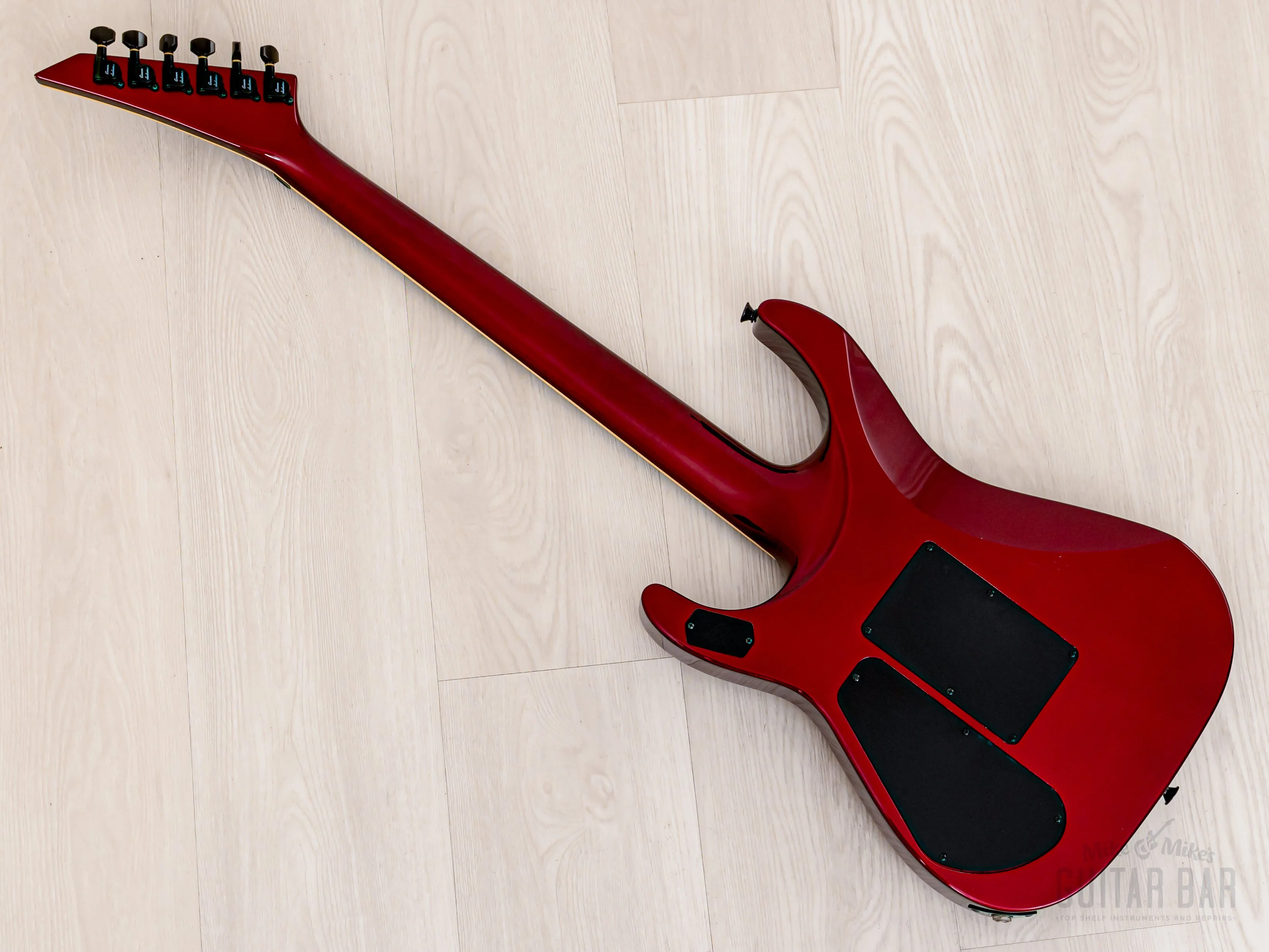 2002 Jackson Stars Soloist JSSLE-150 Vintage Neck Through Guitar Midnight Red w/ EMG 81, Floyd Rose & Hangtags - Image 12