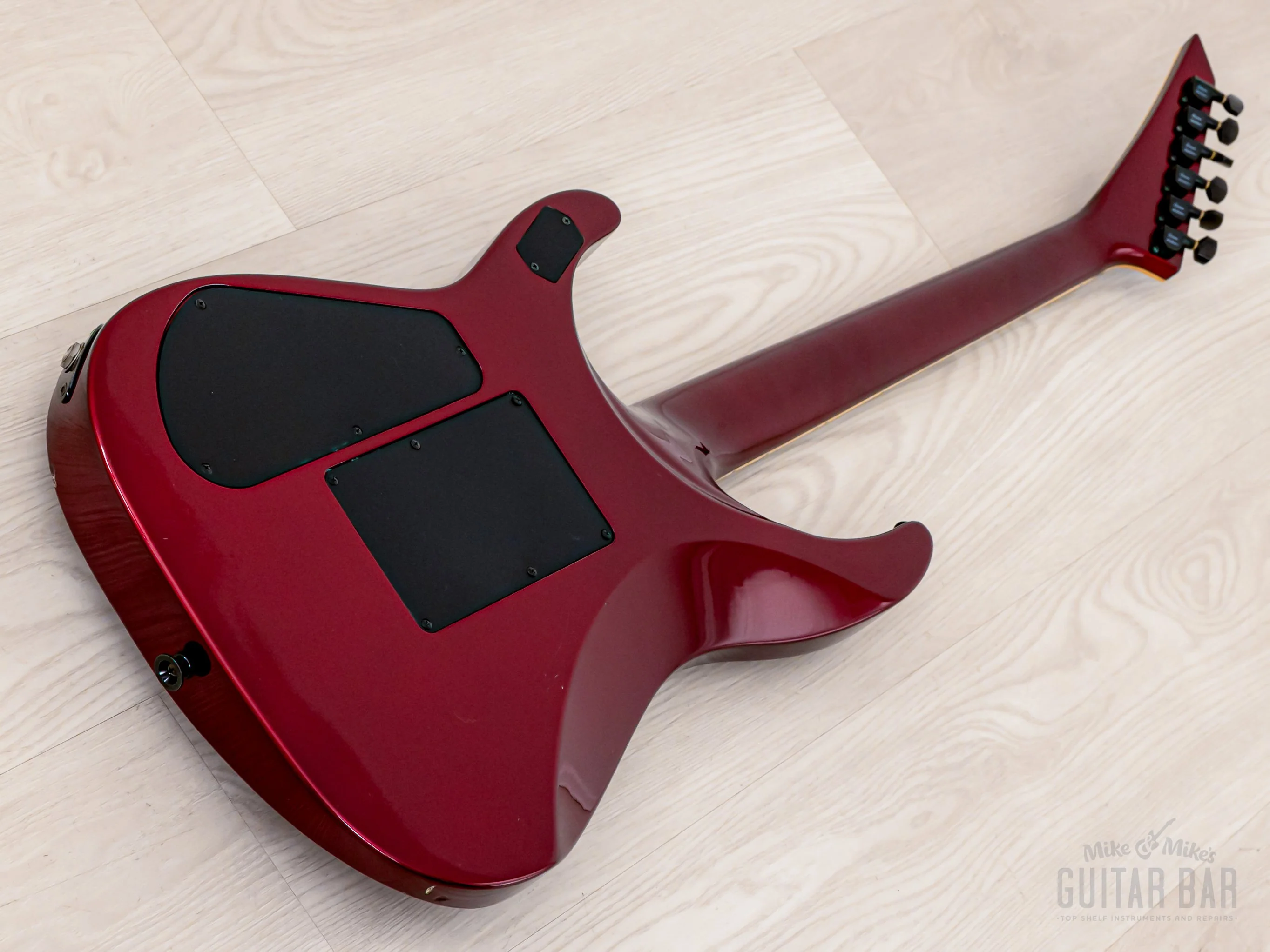2002 Jackson Stars Soloist JSSLE-150 Vintage Neck Through Guitar Midnight Red w/ EMG 81, Floyd Rose & Hangtags - Image 13