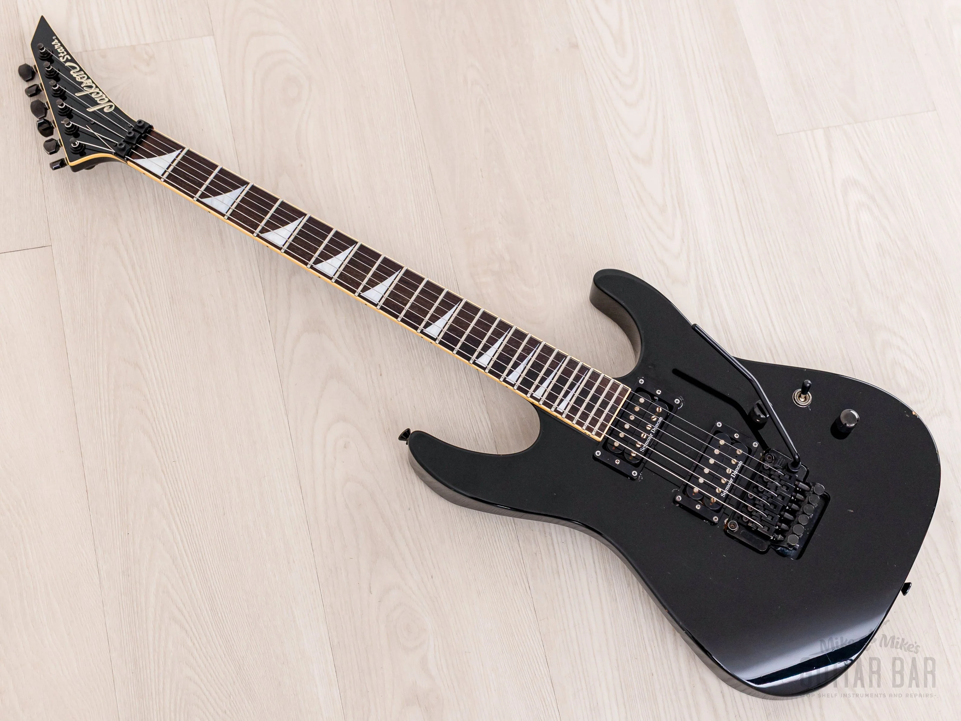 2002 Jackson Stars Soloist SL-J2 Neck Through Guitar Black w/ Seymour Duncan, Floyd Rose & Case - Image 12