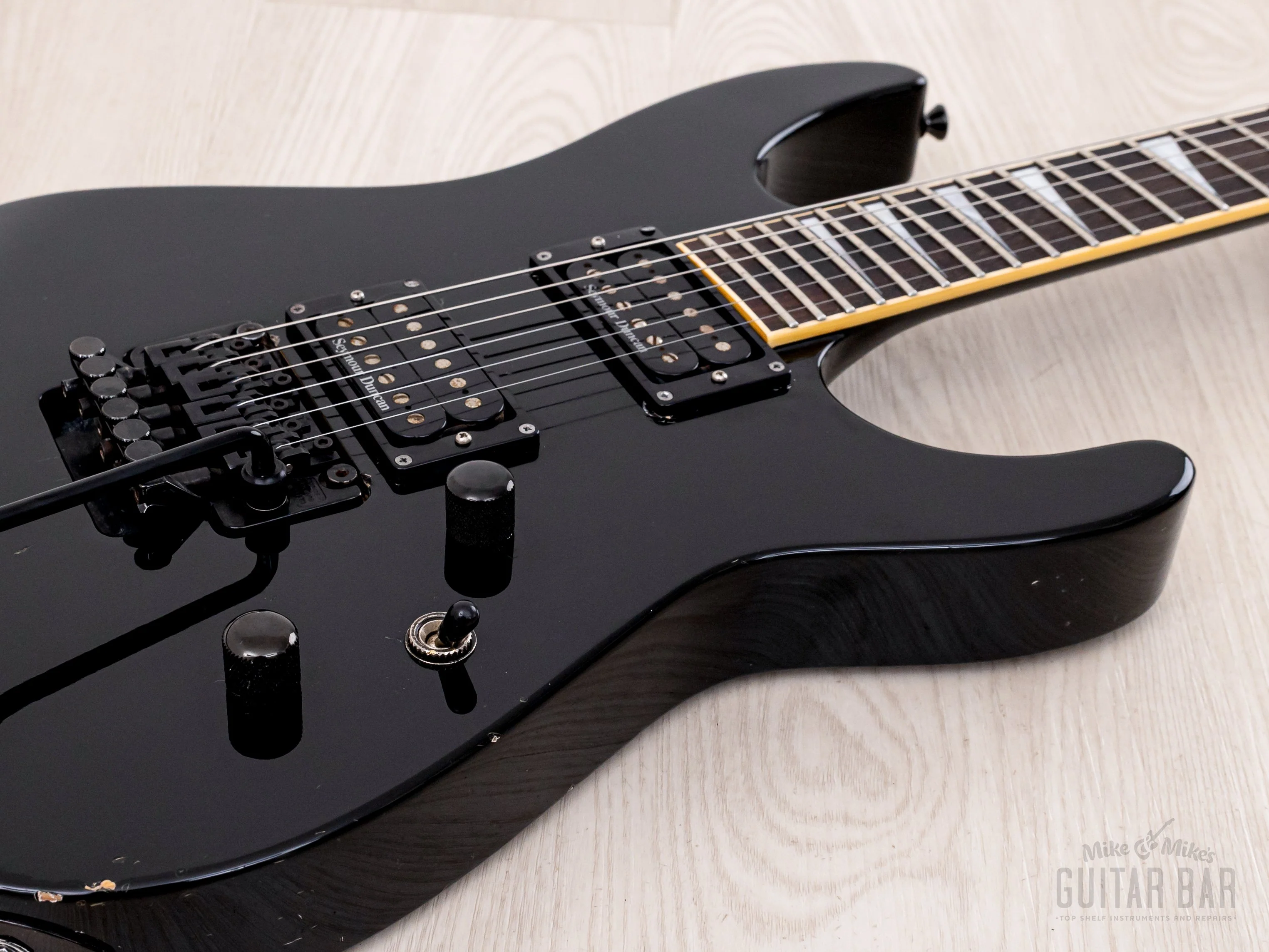 2002 Jackson Stars Soloist SL-J2 Neck Through Guitar Black w/ Seymour Duncan, Floyd Rose & Case - Image 6