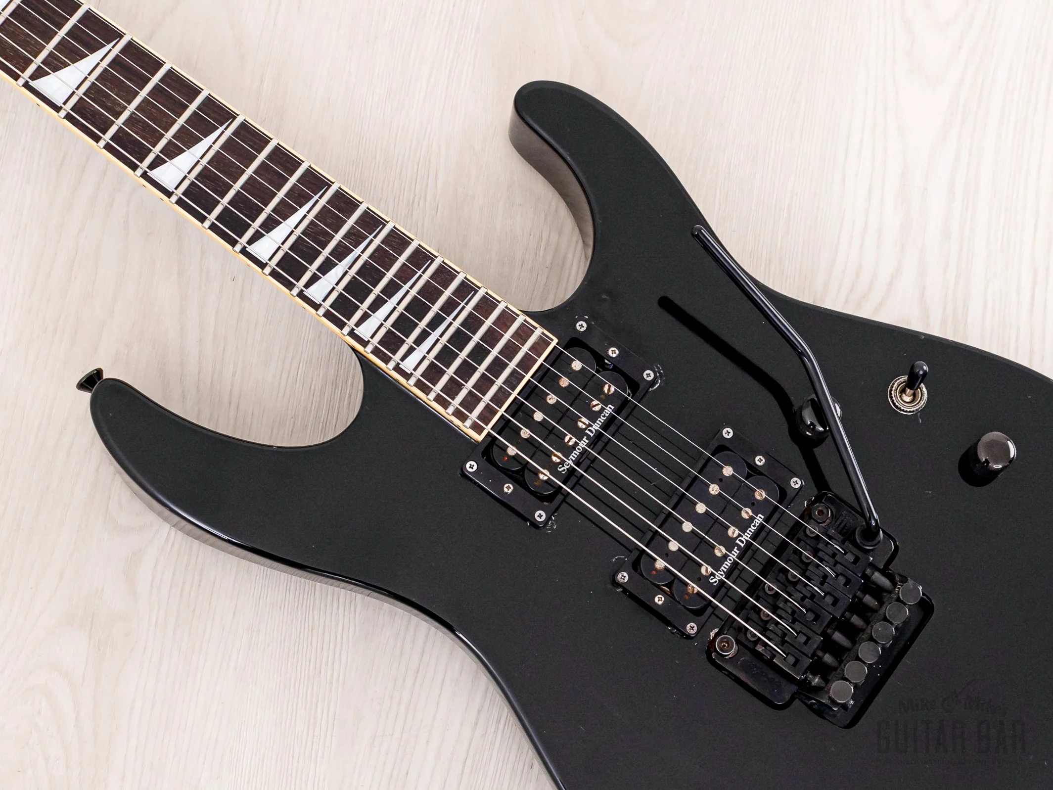 2002 Jackson Stars Soloist SL-J2 Neck Through Guitar Black w/ Seymour Duncan, Floyd Rose & Case - Image 7