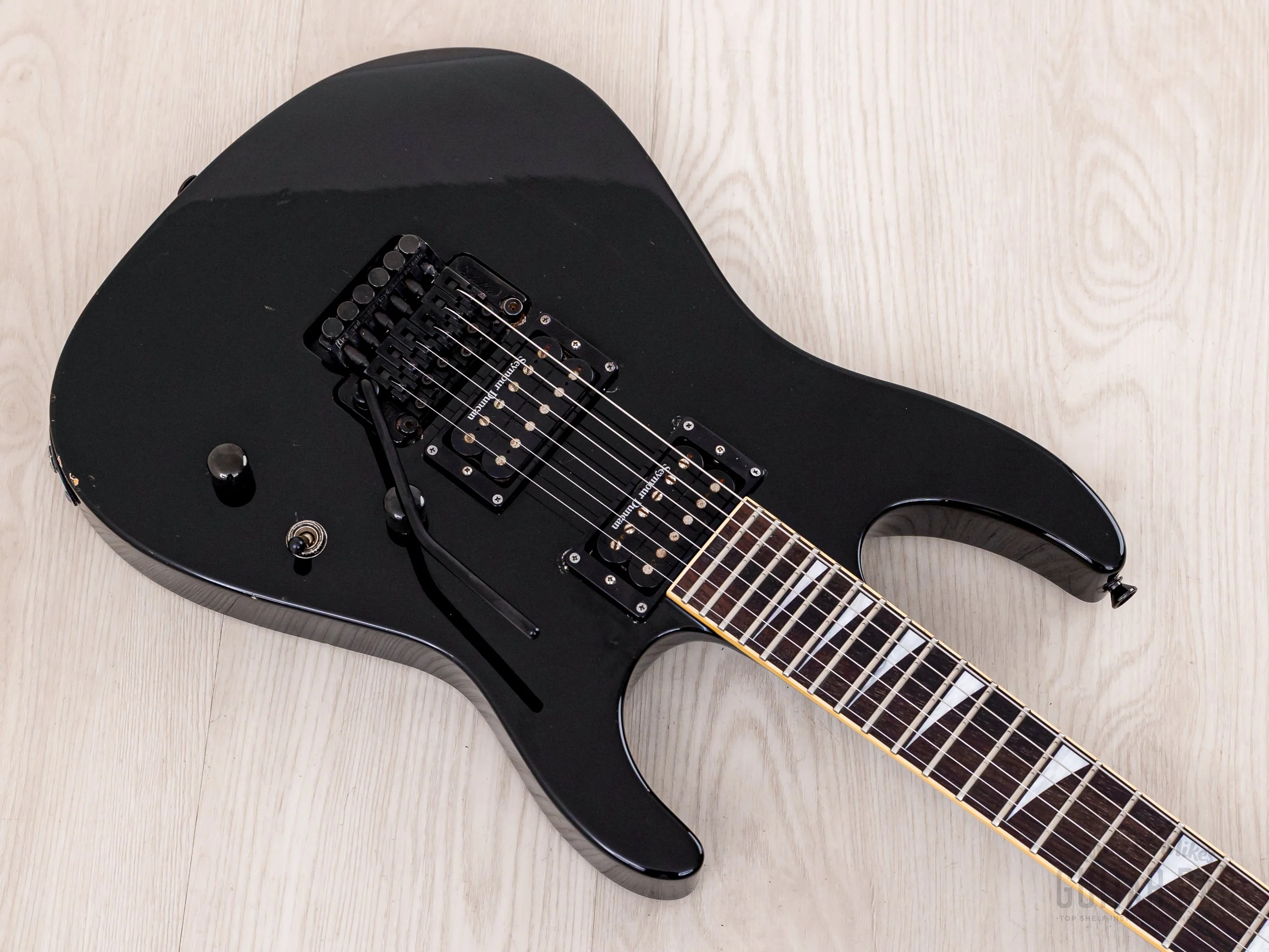 2002 Jackson Stars Soloist SL-J2 Neck Through Guitar Black w/ Seymour Duncan, Floyd Rose & Case - Image 9