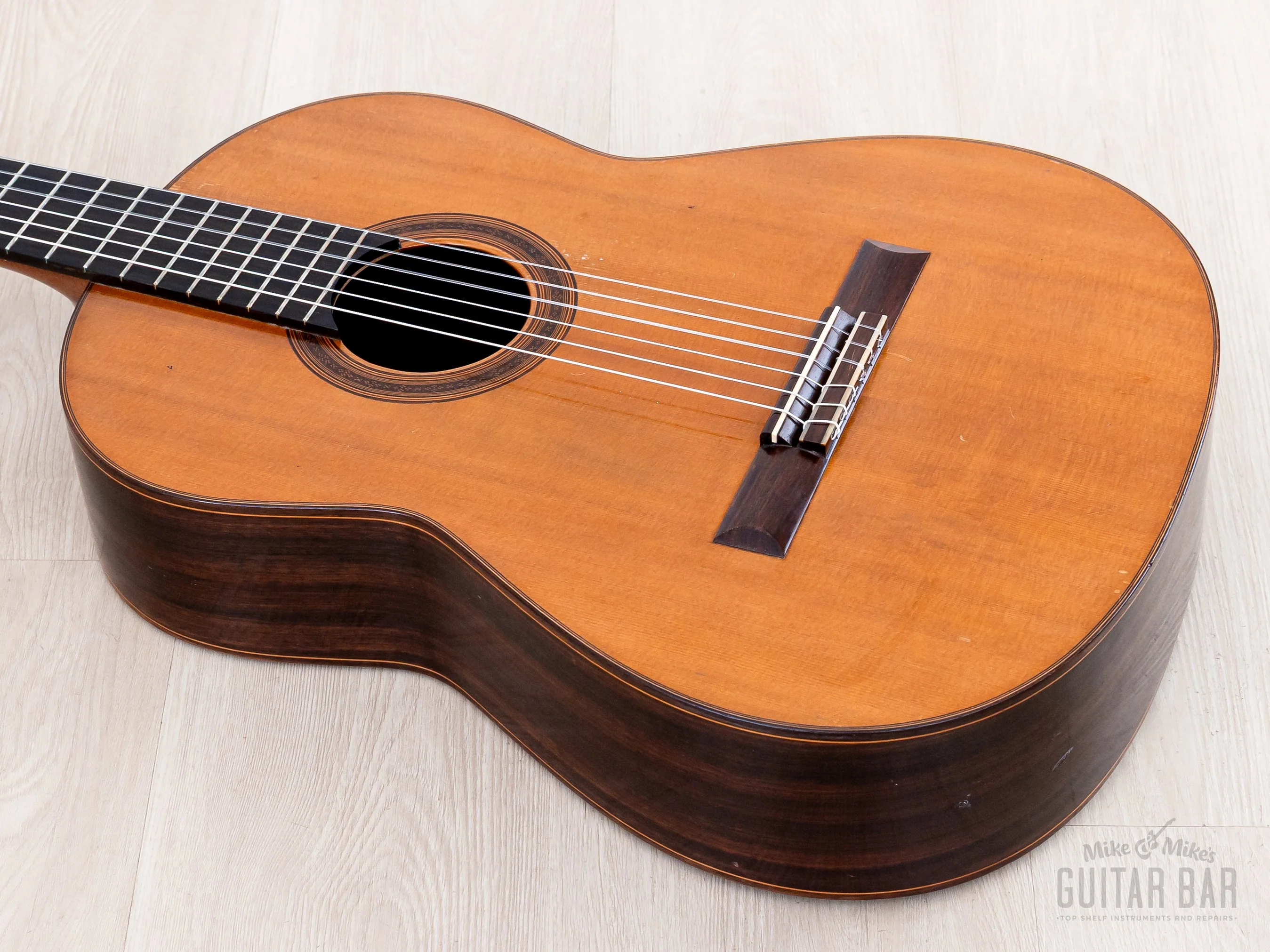 2003 Masaji Nobe Prime Classical Guitar, Spruce + Rosewood w/ Case - Image 11